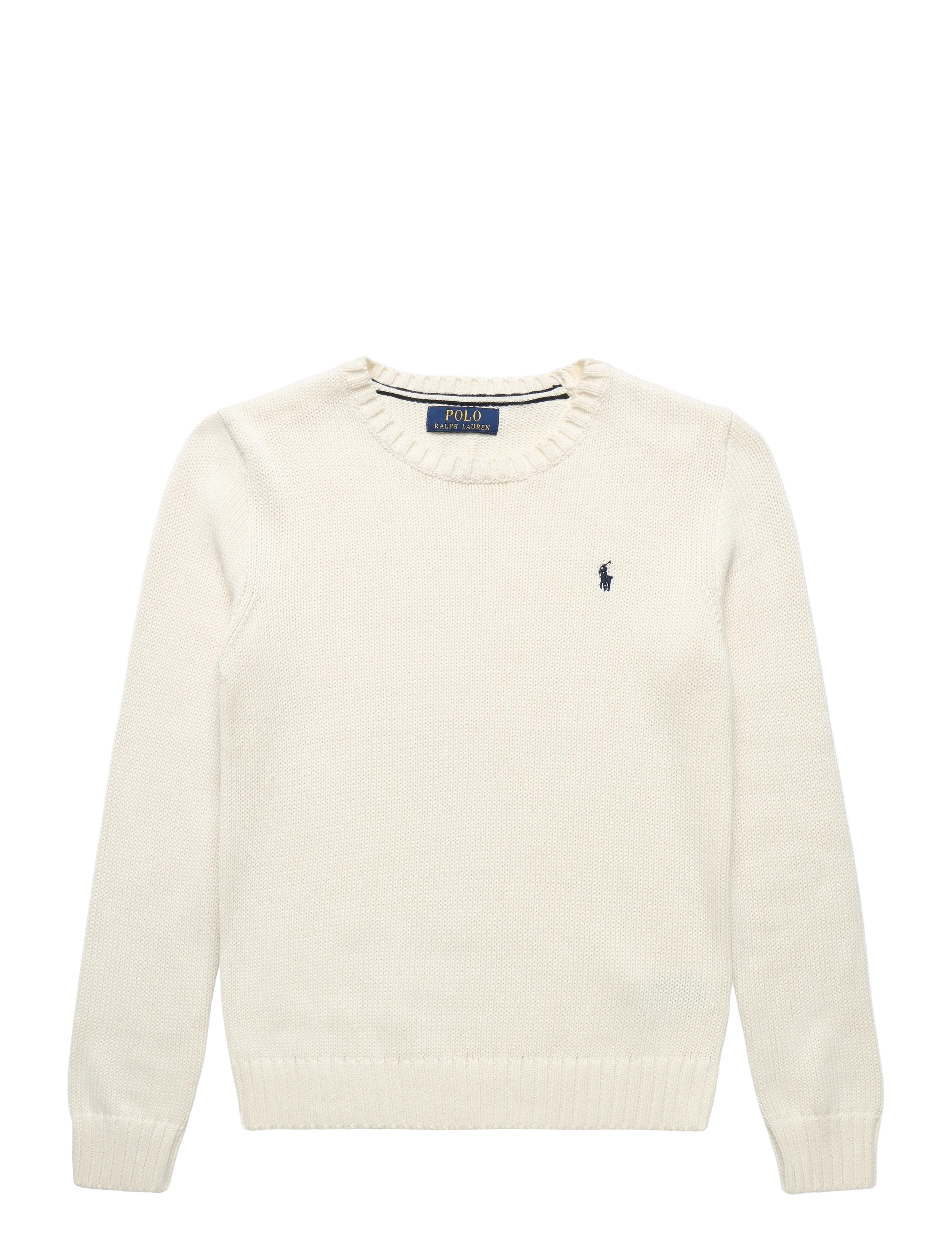 Ralph Lauren Kids 20/2 COTTON-LS CN-SV-PLO - Jumpers - CLUBHOUSE CREAM/C7932 / cream