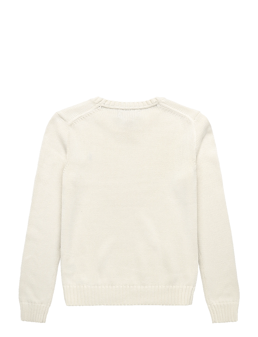 Ralph Lauren Kids - 20/2 COTTON-LS CN-SV-PLO - trøjer - clubhouse cream/c7932 - 1