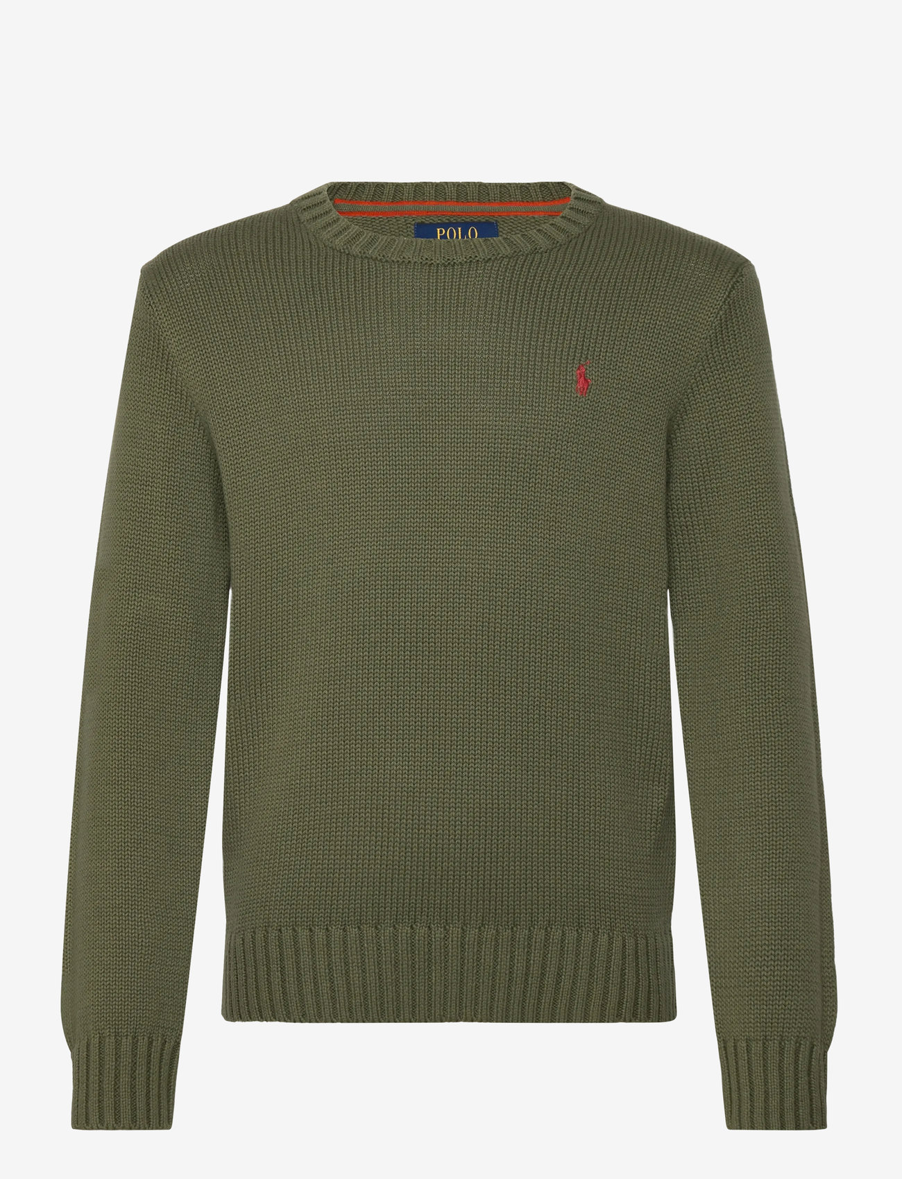 Ralph Lauren Kids - Cotton Crewneck Sweater - pullover - mint olive/c8702 - 0