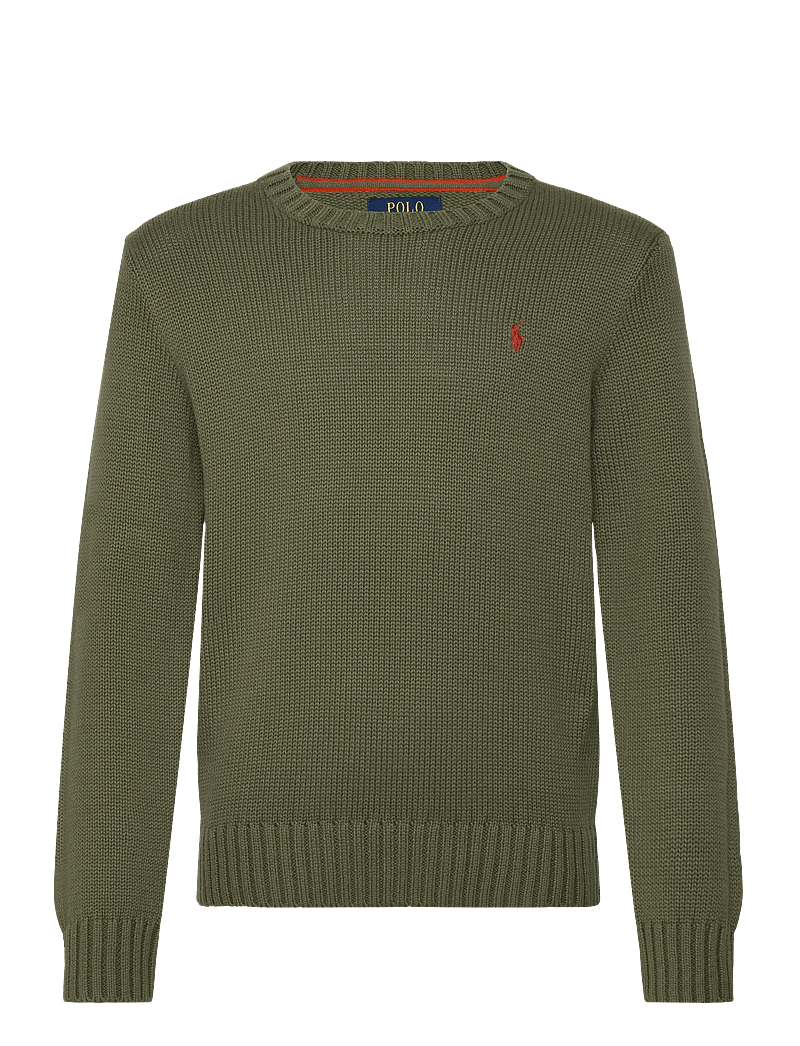 Ralph Lauren Kids - Cotton Crewneck Sweater - pullover - mint olive/c8702 - 0