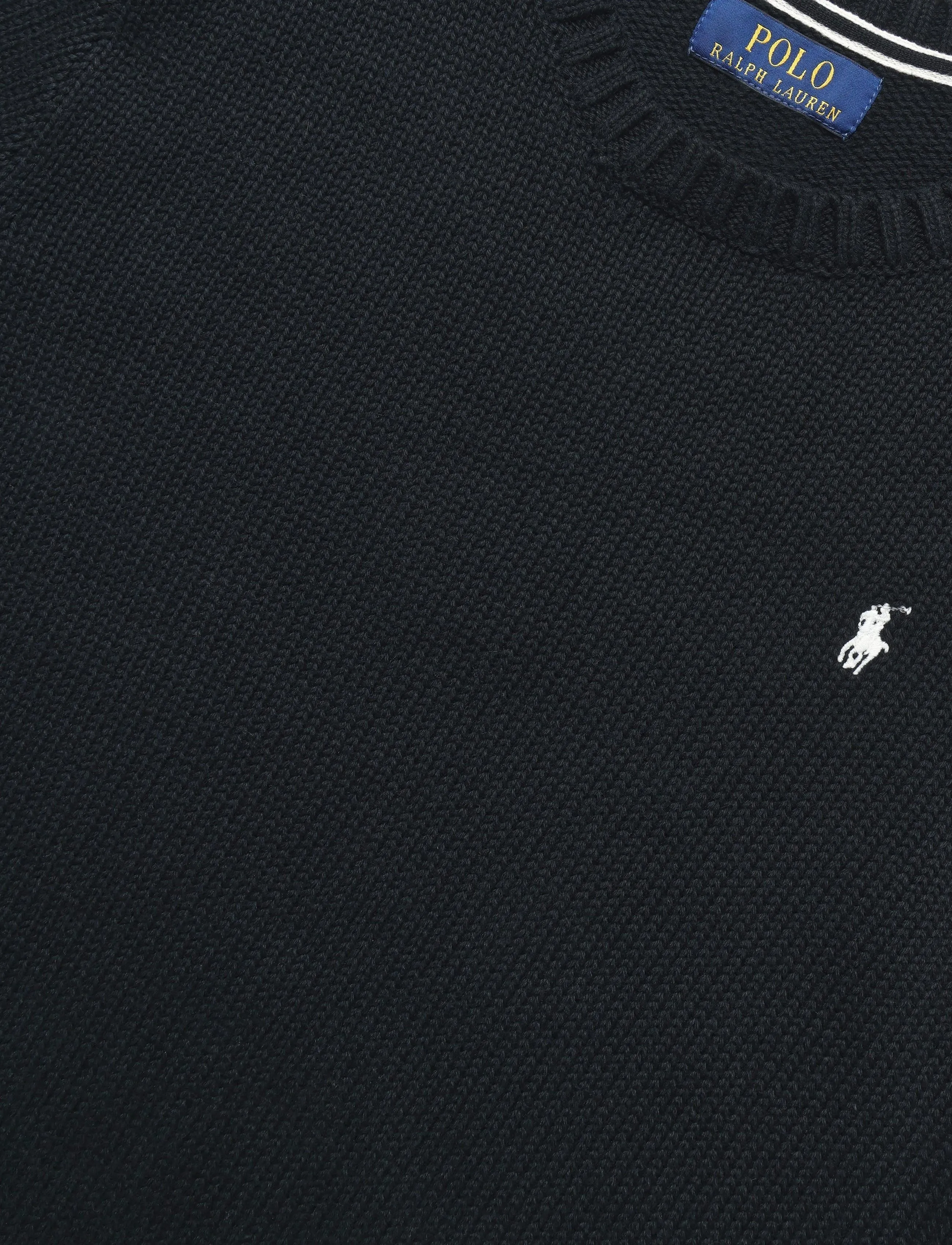 Ralph Lauren Kids - 20/2 COTTON-LS CN-SV-PLO - jumpers - polo black - 2