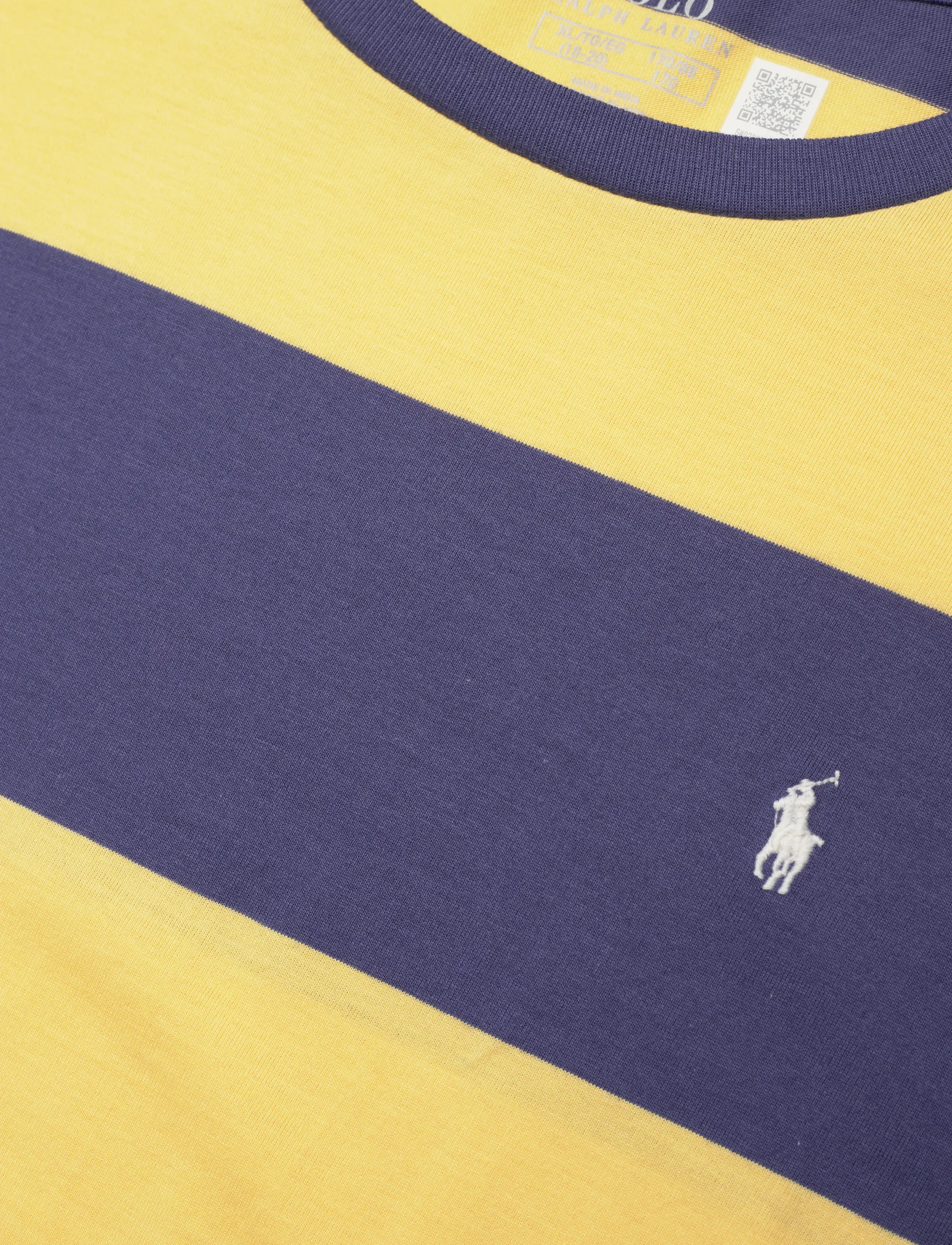 Ralph Lauren Kids - Striped Cotton Jersey Tee - campus yellow/cla - 2