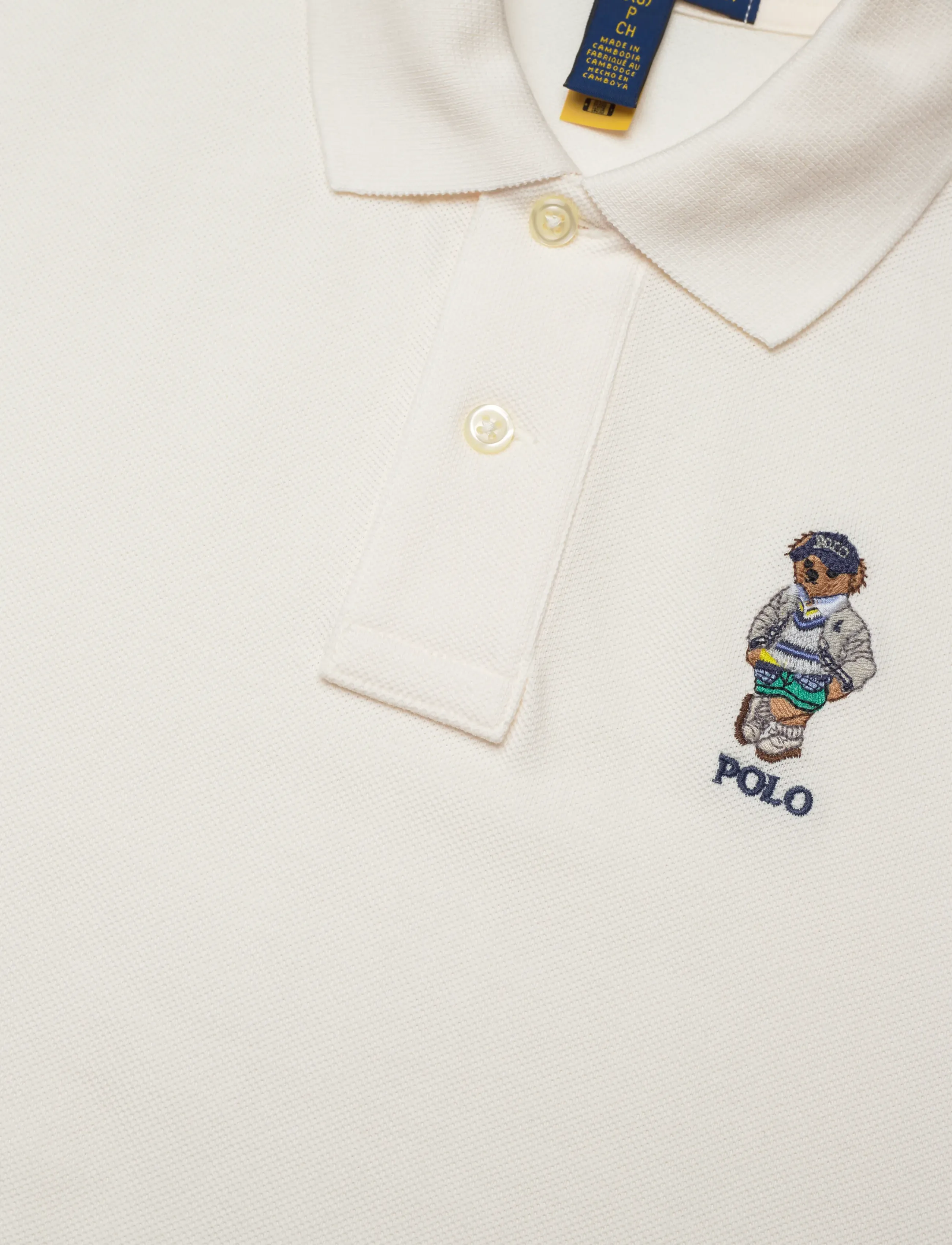 Ralph Lauren Kids - Polo Bear Cotton Mesh Polo Shirt - pf25 nevis bear - 2