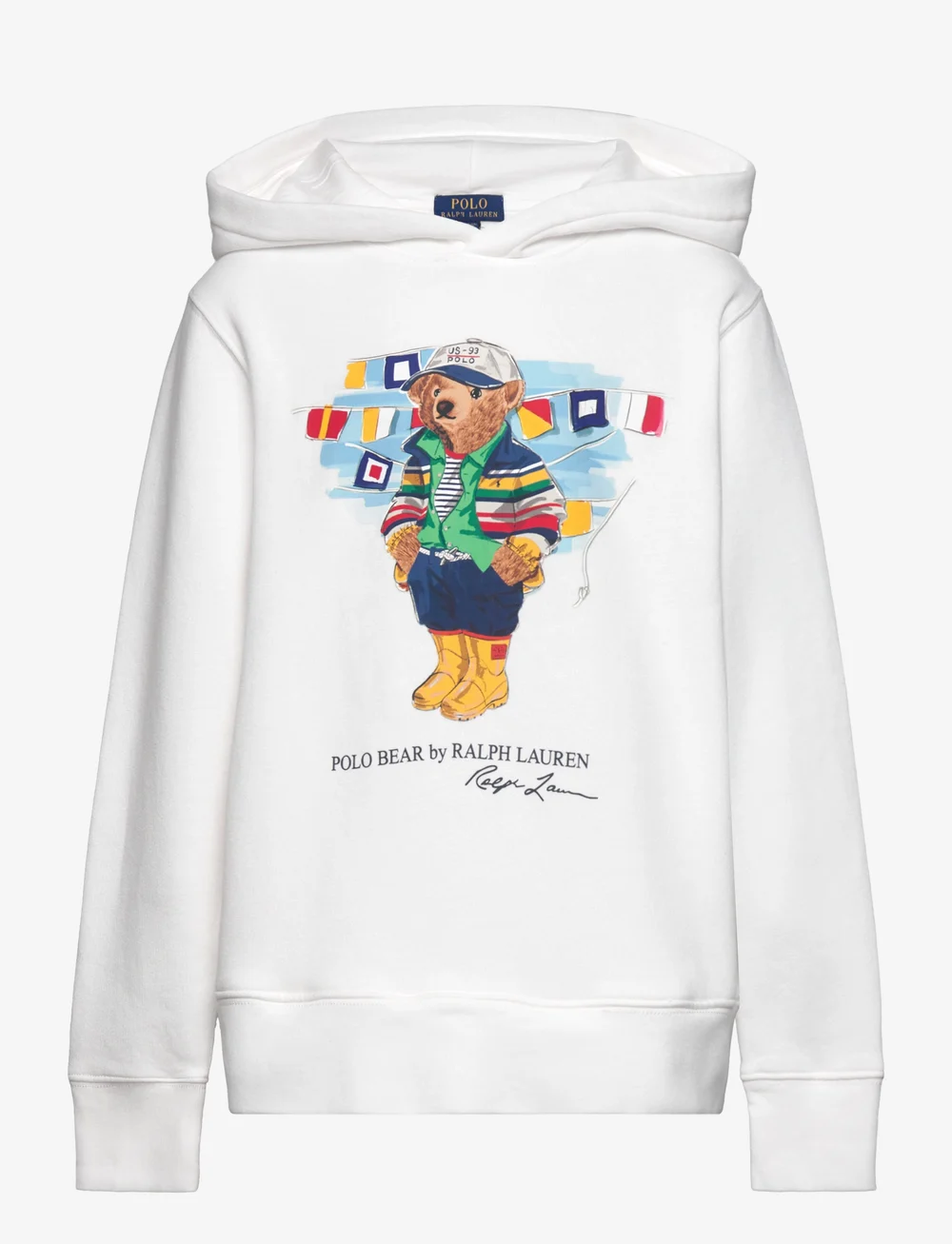 Ralph Lauren Kids - Polo Bear Fleece Hoodie - kapuzenpullover - paper white - 0