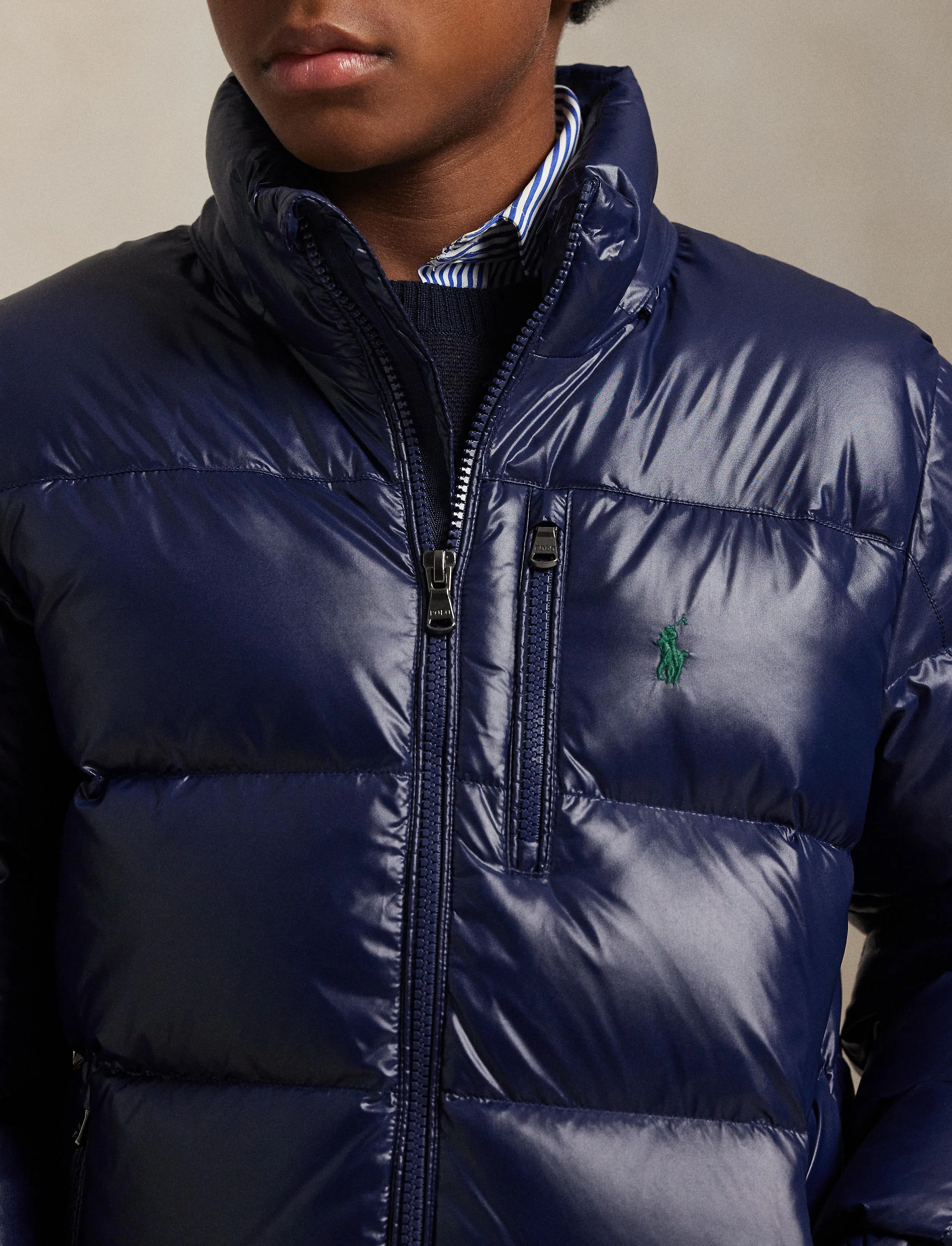 Ralph Lauren Kids - The Gorham Glossed Down Jacket - refined navy - 3