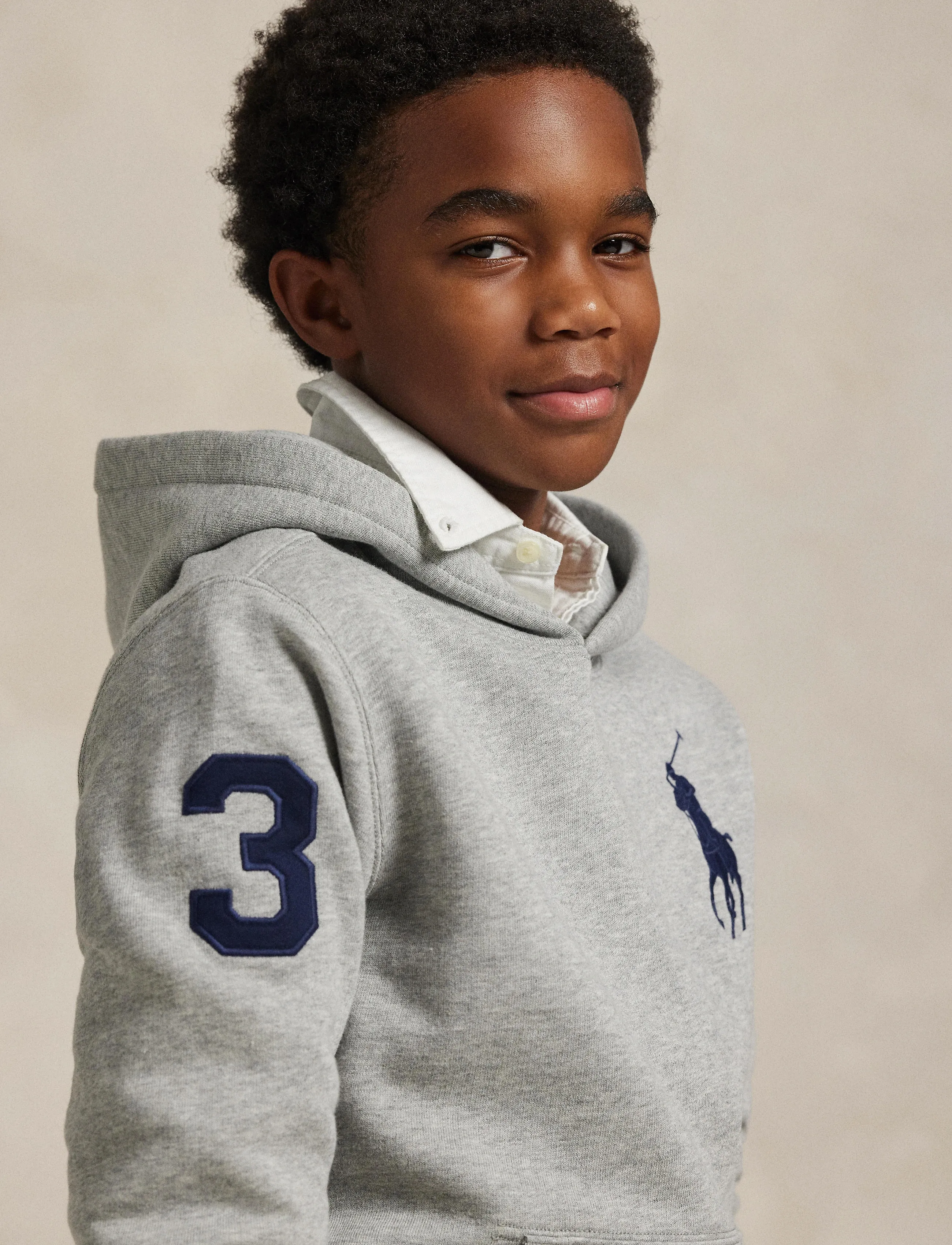 Ralph Lauren Kids - SEASONAL FLEECE-KNT-SWEATSHIRT - kapuzenpullover - andover heather/c - 3