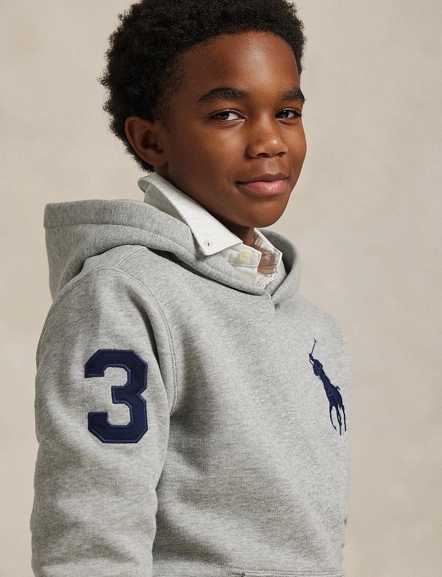 Ralph Lauren Kids - SEASONAL FLEECE-KNT-SWEATSHIRT - kapuzenpullover - andover heather/c - 3
