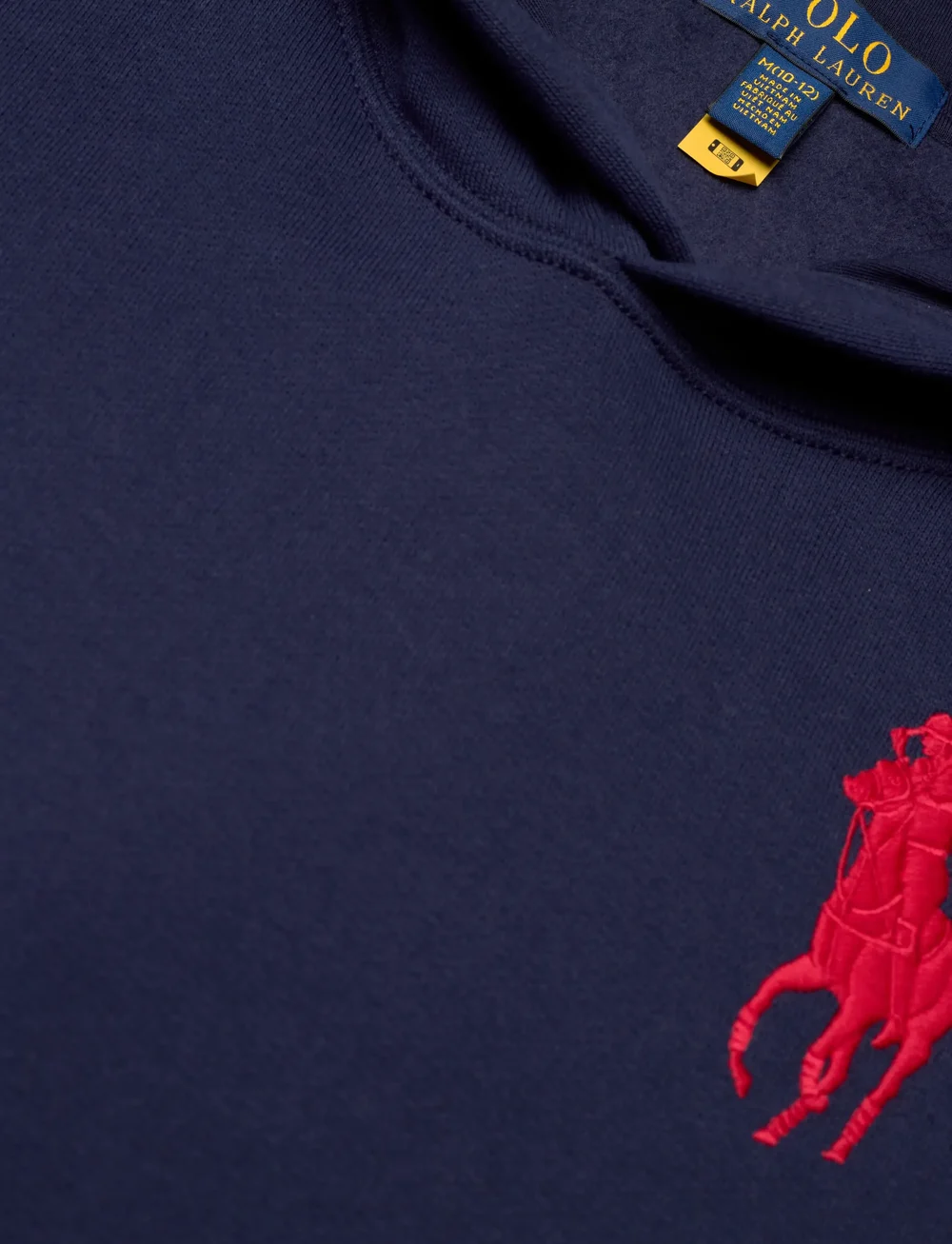 Ralph Lauren Kids - Big Pony Fleece Hoodie - hættetrøjer - refined navy/c387 - 2