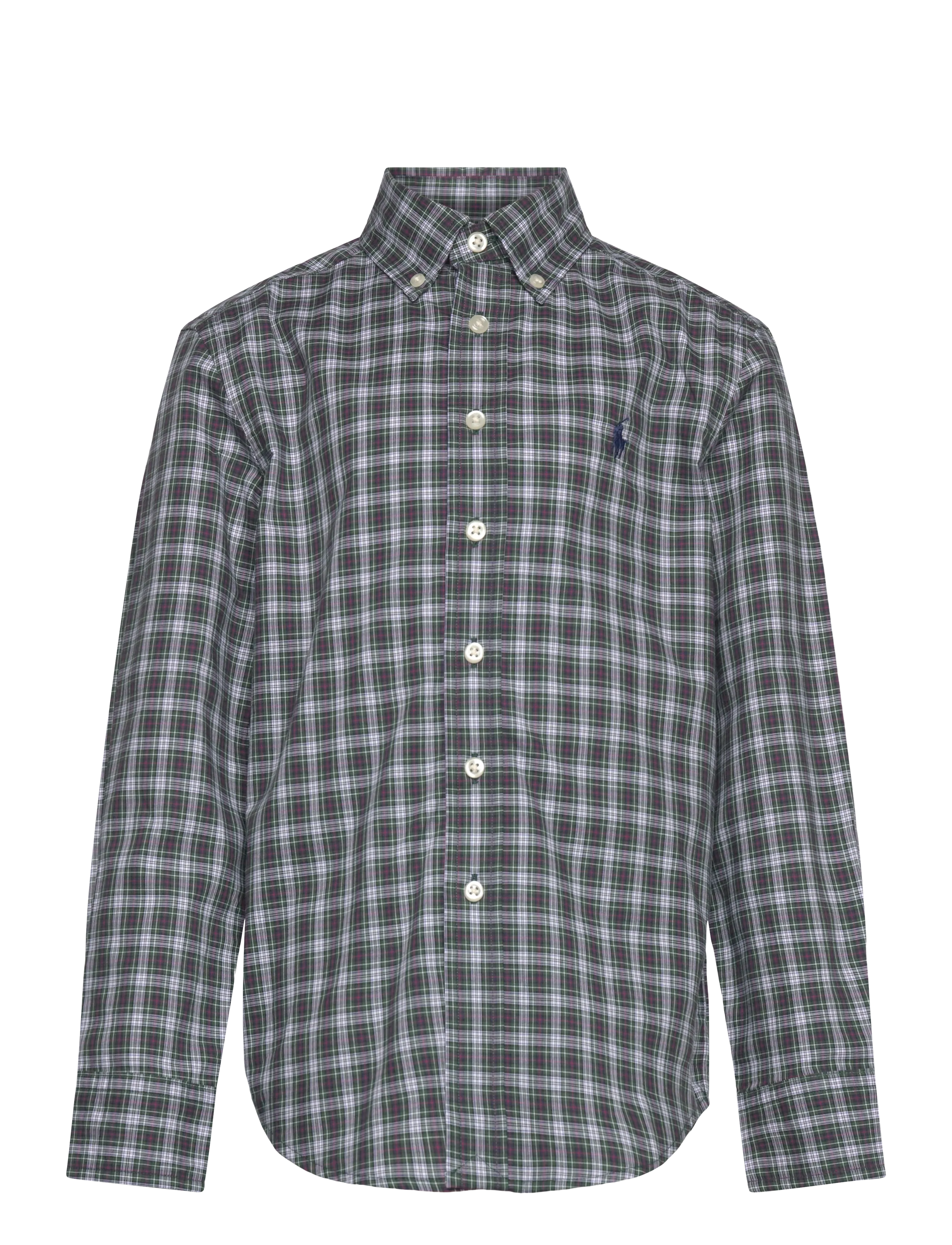 Ralph Lauren Kids Plaid Cotton Poplin Shirt - Overdele -  / multi