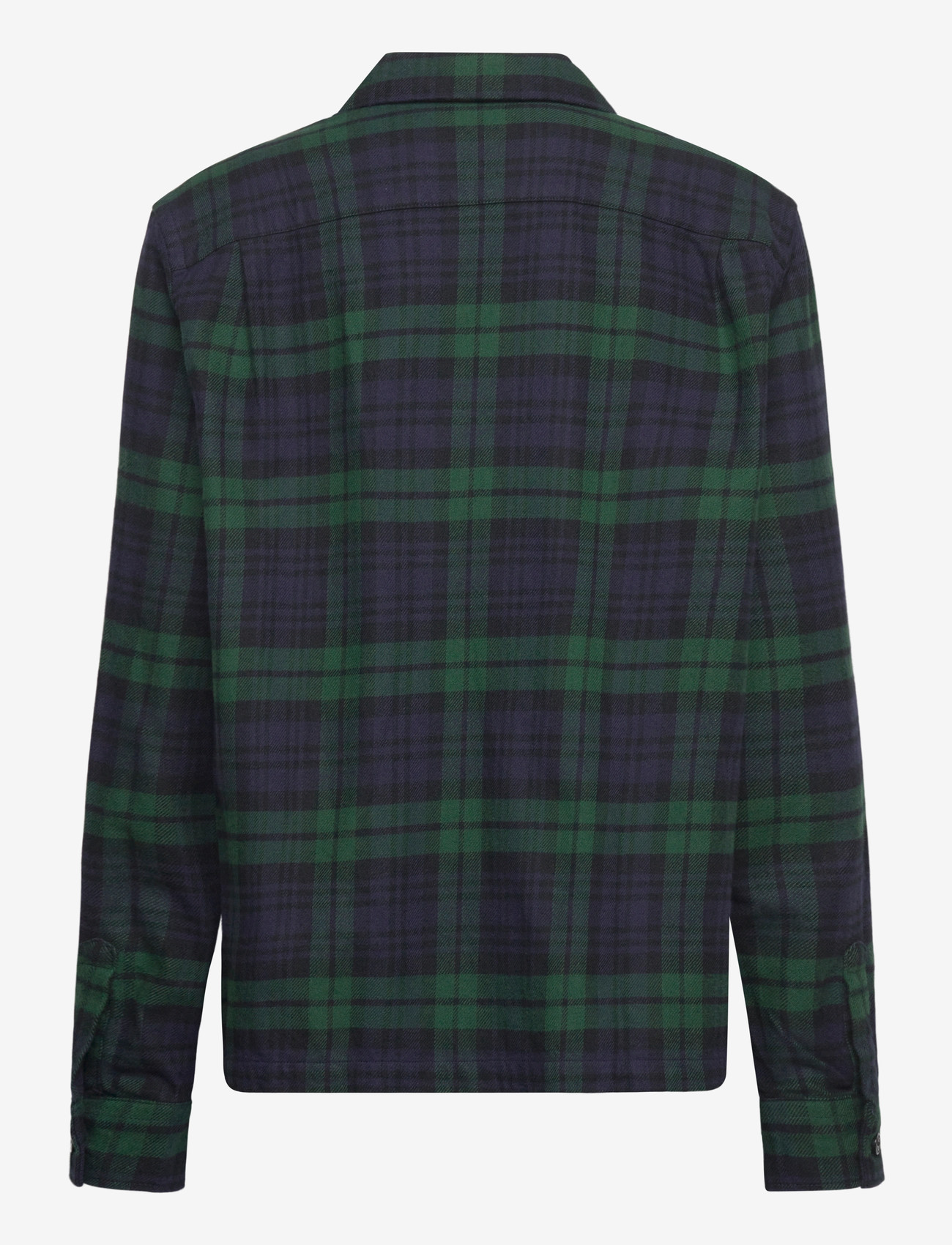Ralph Lauren Kids - Plaid Cotton Flannel Camp Shirt - krekli ar garām piedurknēm - #b6967 navy green - 1