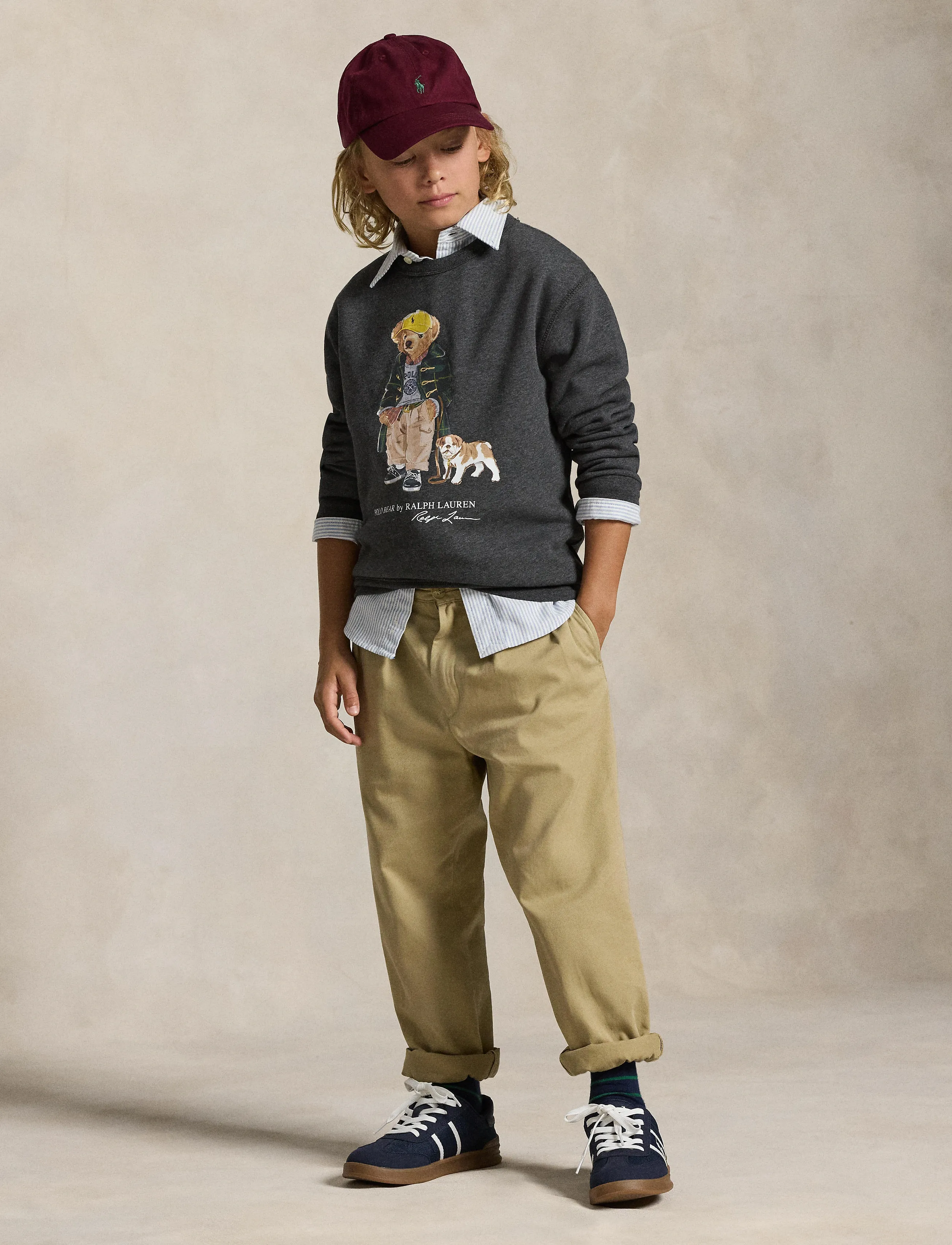Ralph Lauren Kids - Polo Bear Heathered Fleece Sweatshirt - fa25 bear windsor - 5