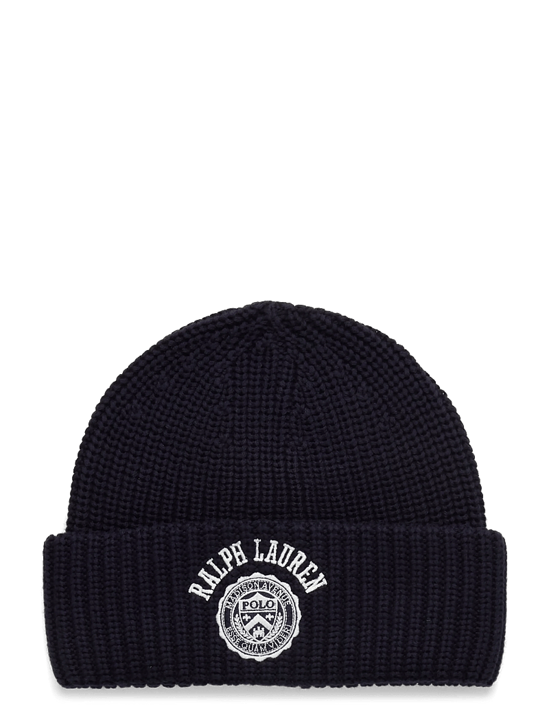 Ralph Lauren Kids - Embroidered Crest Cotton Hat - beanies - rl navy combo/c81 - 0
