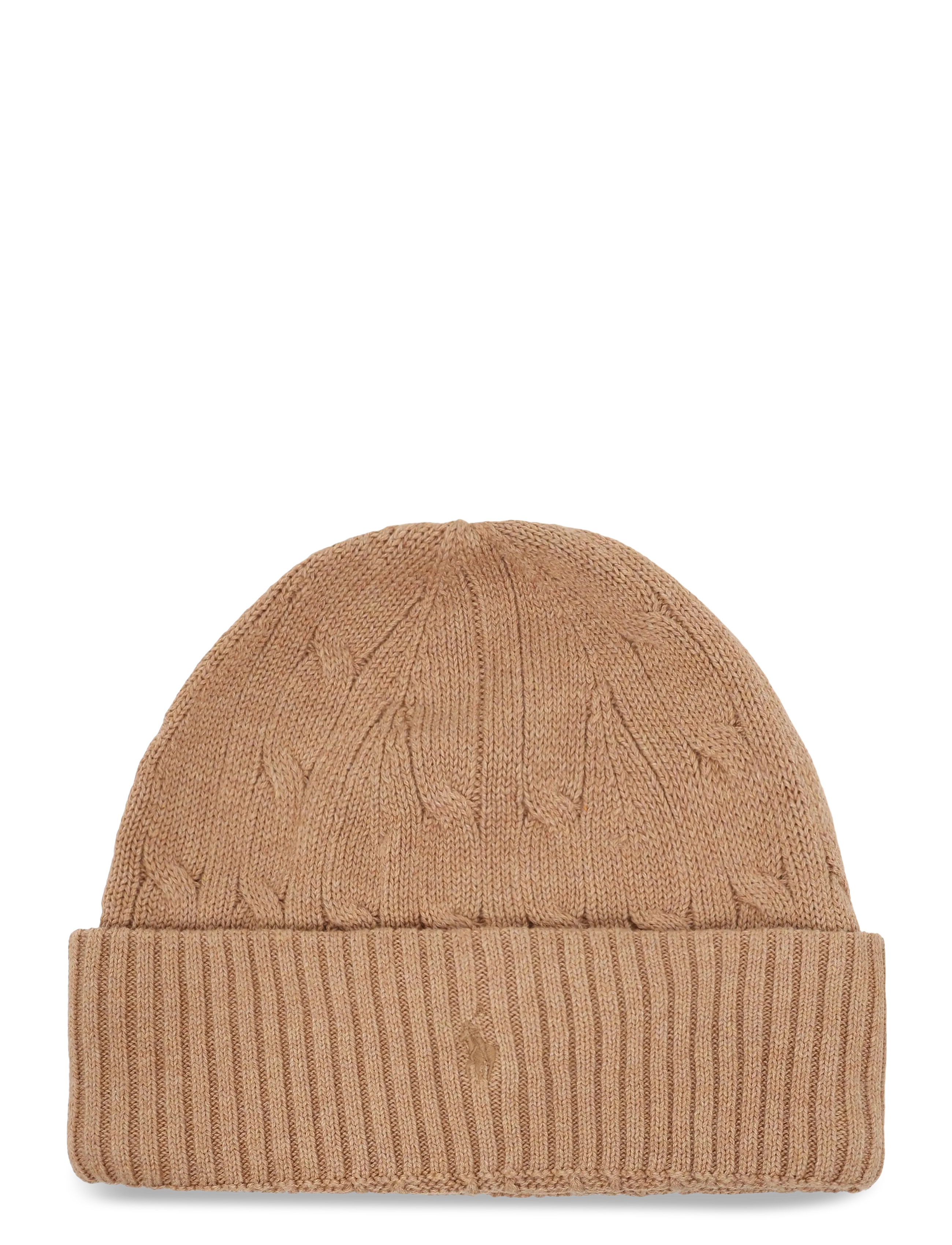 Ralph Lauren Kids 20/2 Cotton-Swtr-Hat, L/XL, Hats, Beige - Beanie, Kinder
