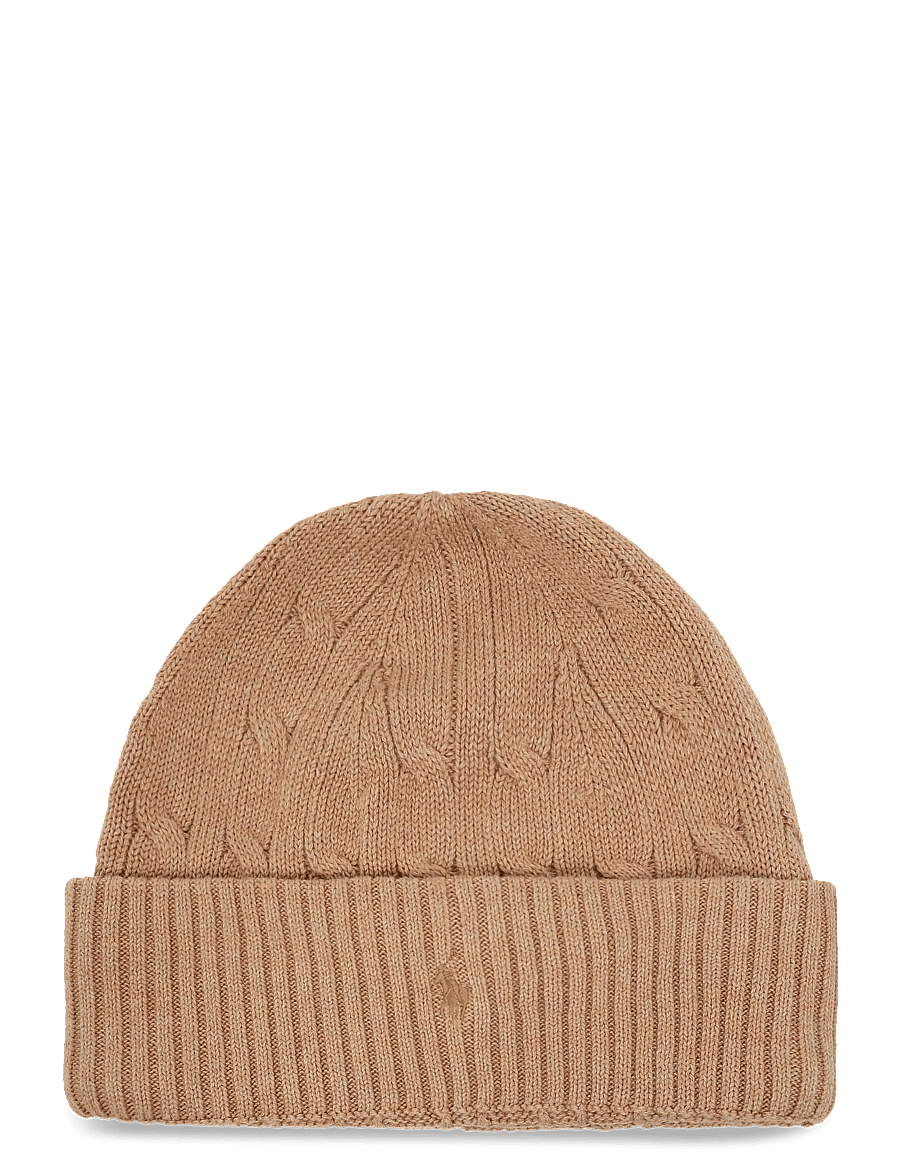 Ralph Lauren Kids - 20/2 COTTON-SWTR-HAT - vintermössor - camel hthr/c8520 - 0