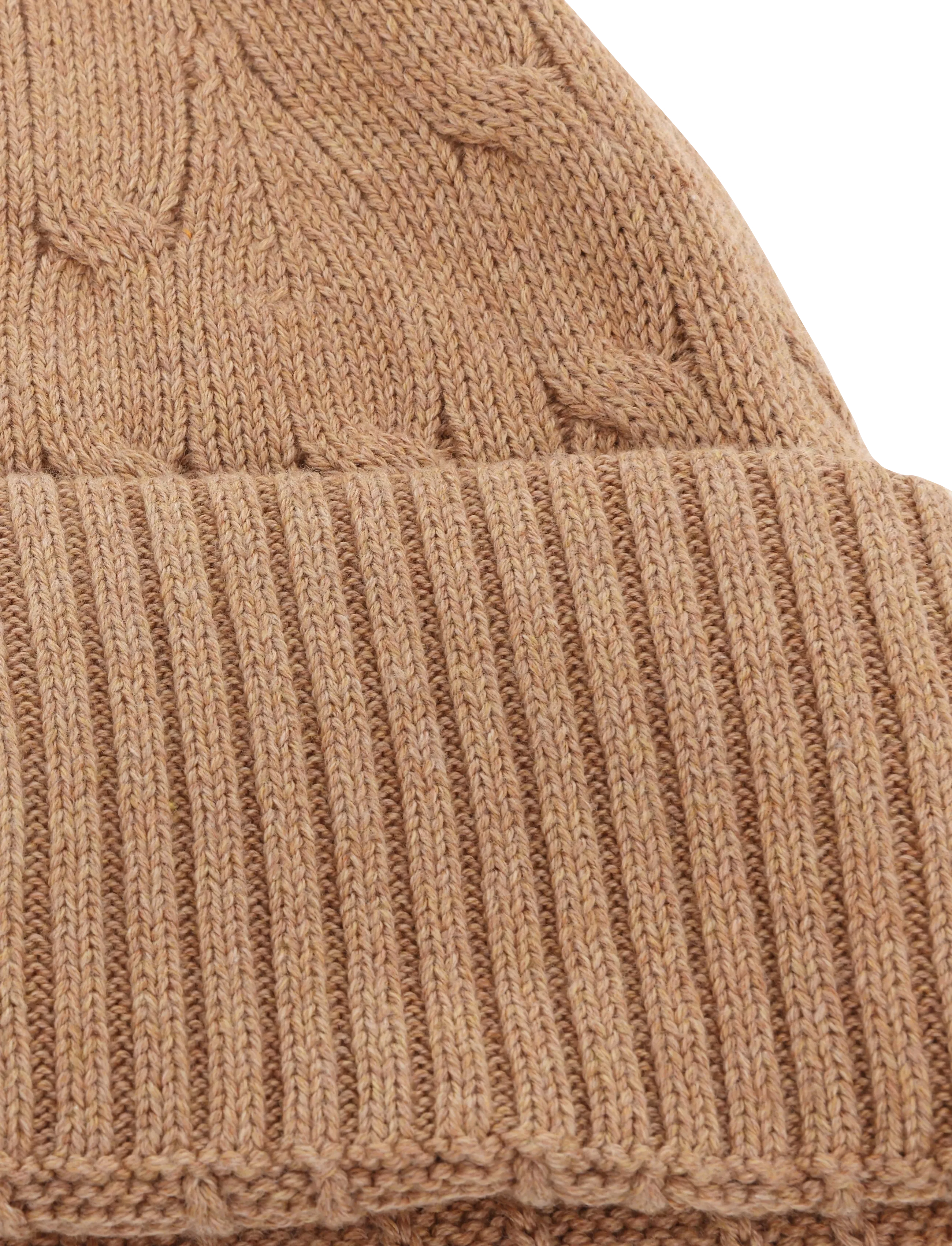 Ralph Lauren Kids - 20/2 COTTON-SWTR-HAT - vintermössor - camel hthr/c8520 - 2