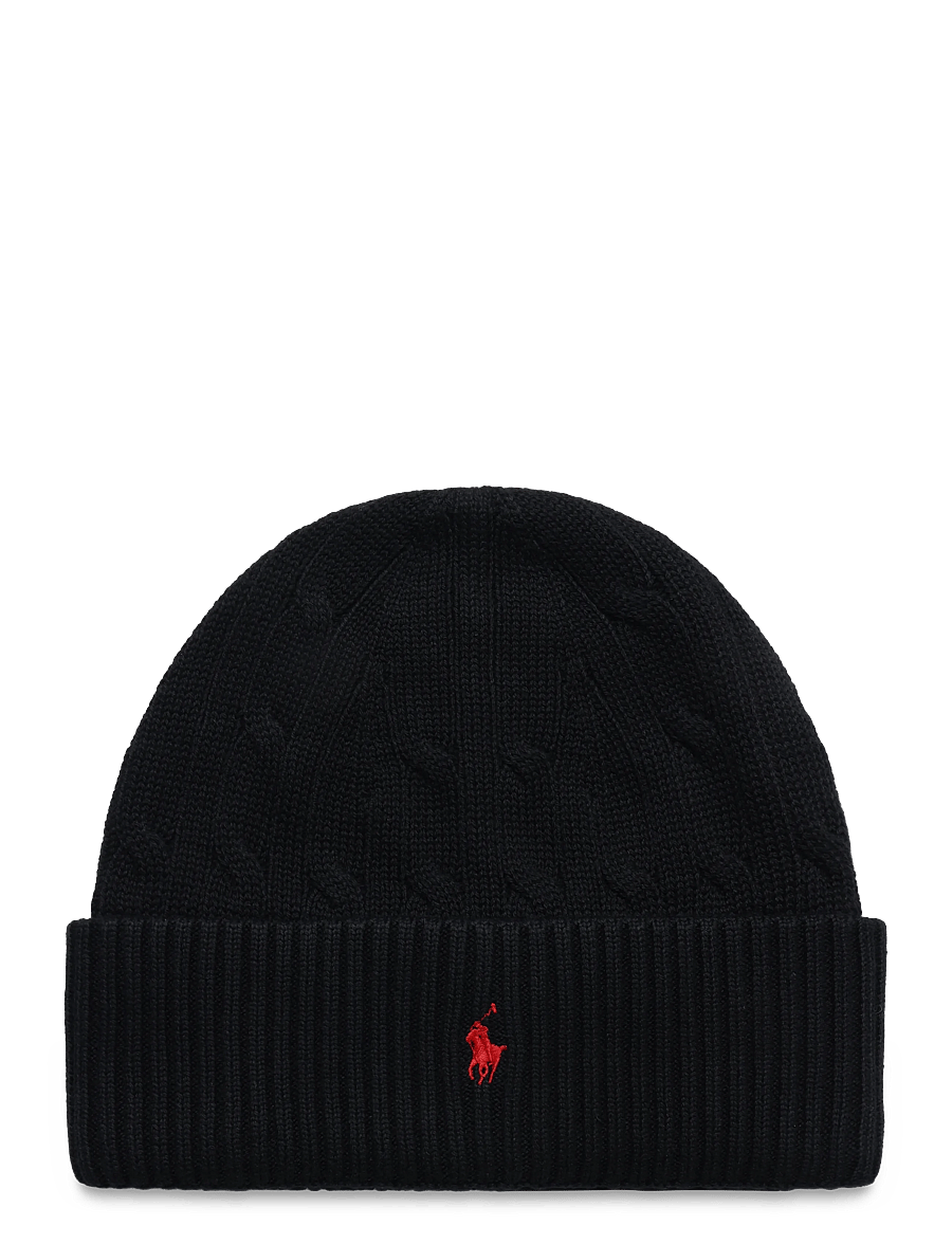 Ralph Lauren Kids - 20/2 COTTON-SWTR-HAT - vintermössor - polo black/c3807 - 0