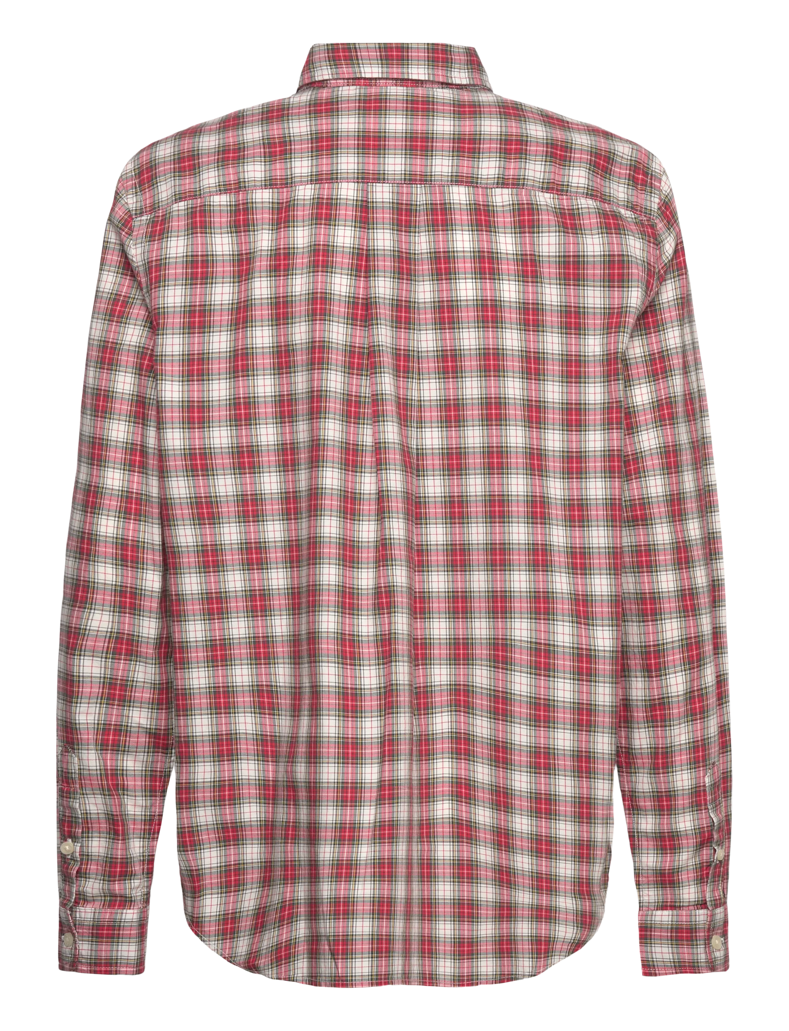 Ralph Lauren Kids - Plaid Cotton Poplin Shirt - #187 cream red mu - 1