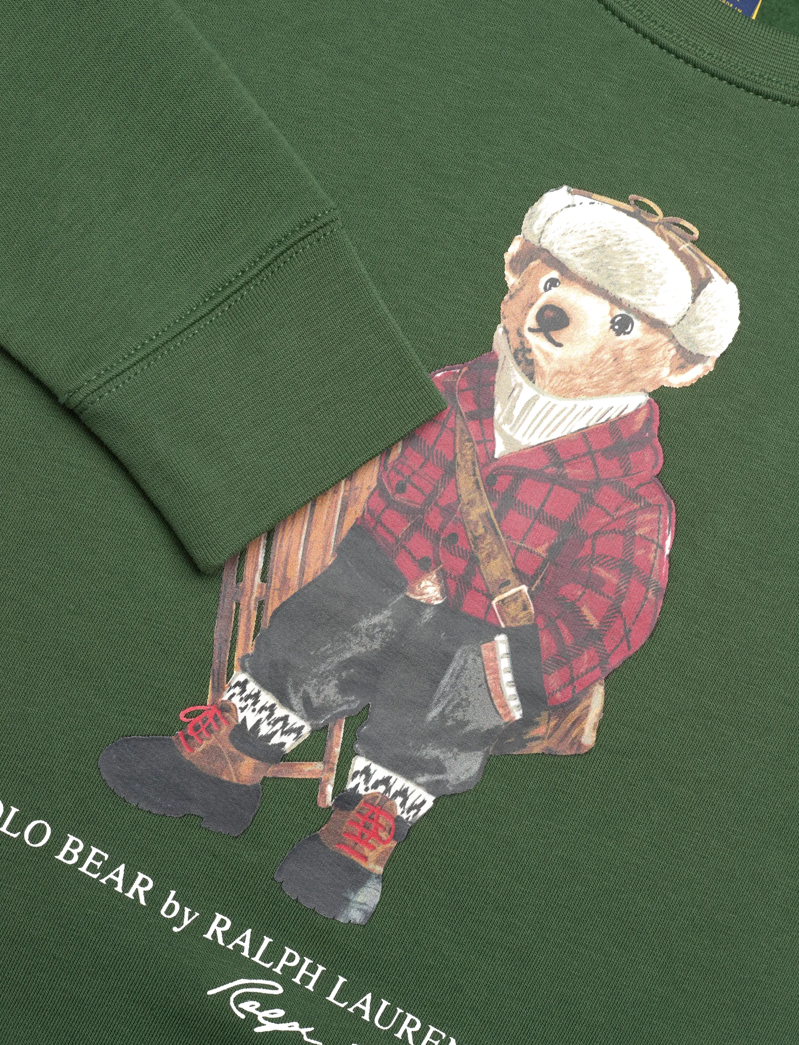 Ralph Lauren Kids - Polo Bear Fleece Sweatshirt - sweatshirts - hol25 bear bottle - 2
