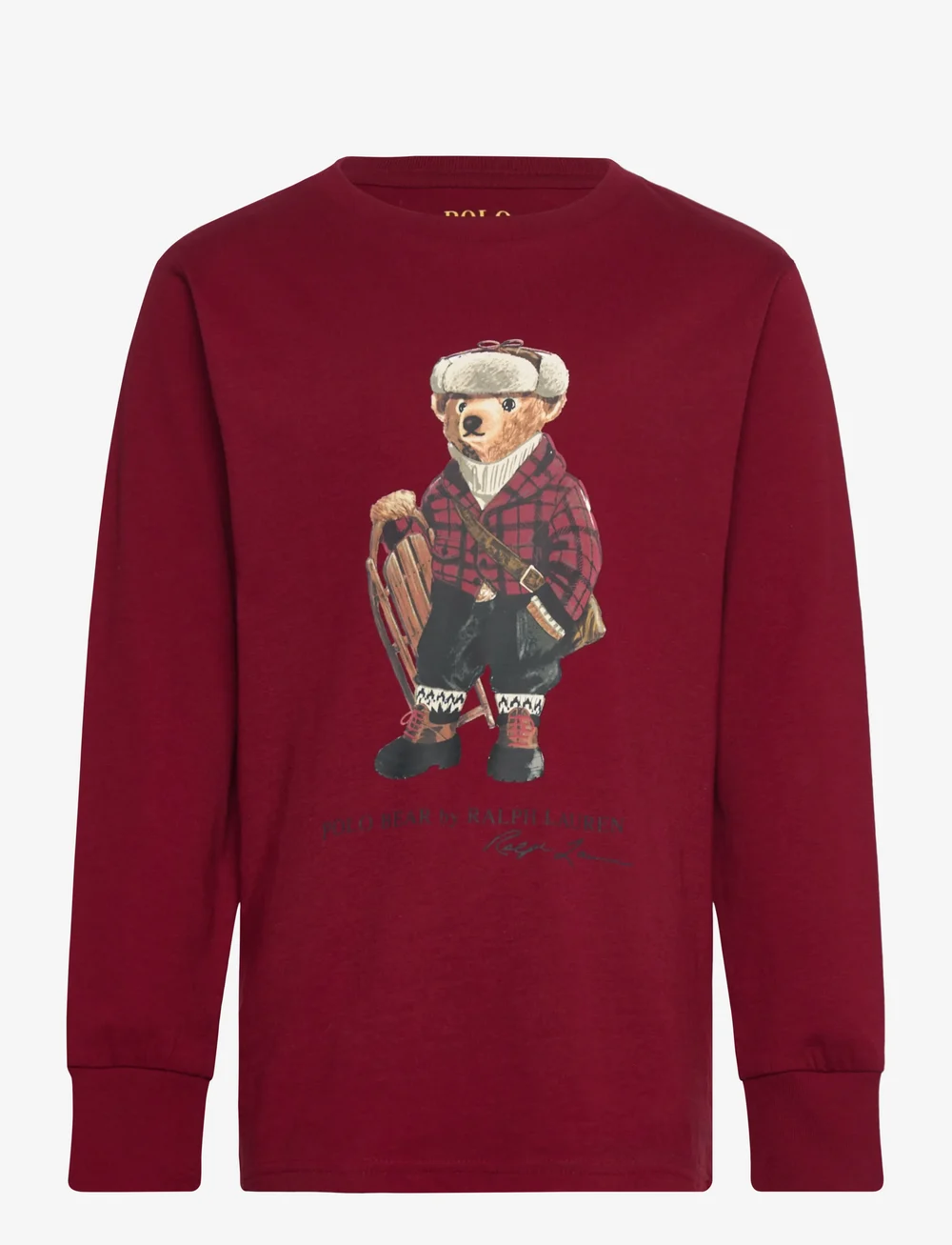 Ralph Lauren Kids - 26/1 JERSEY-KNT-T-SHIRT - langærmede t-shirts - hol25 bear holida - 0