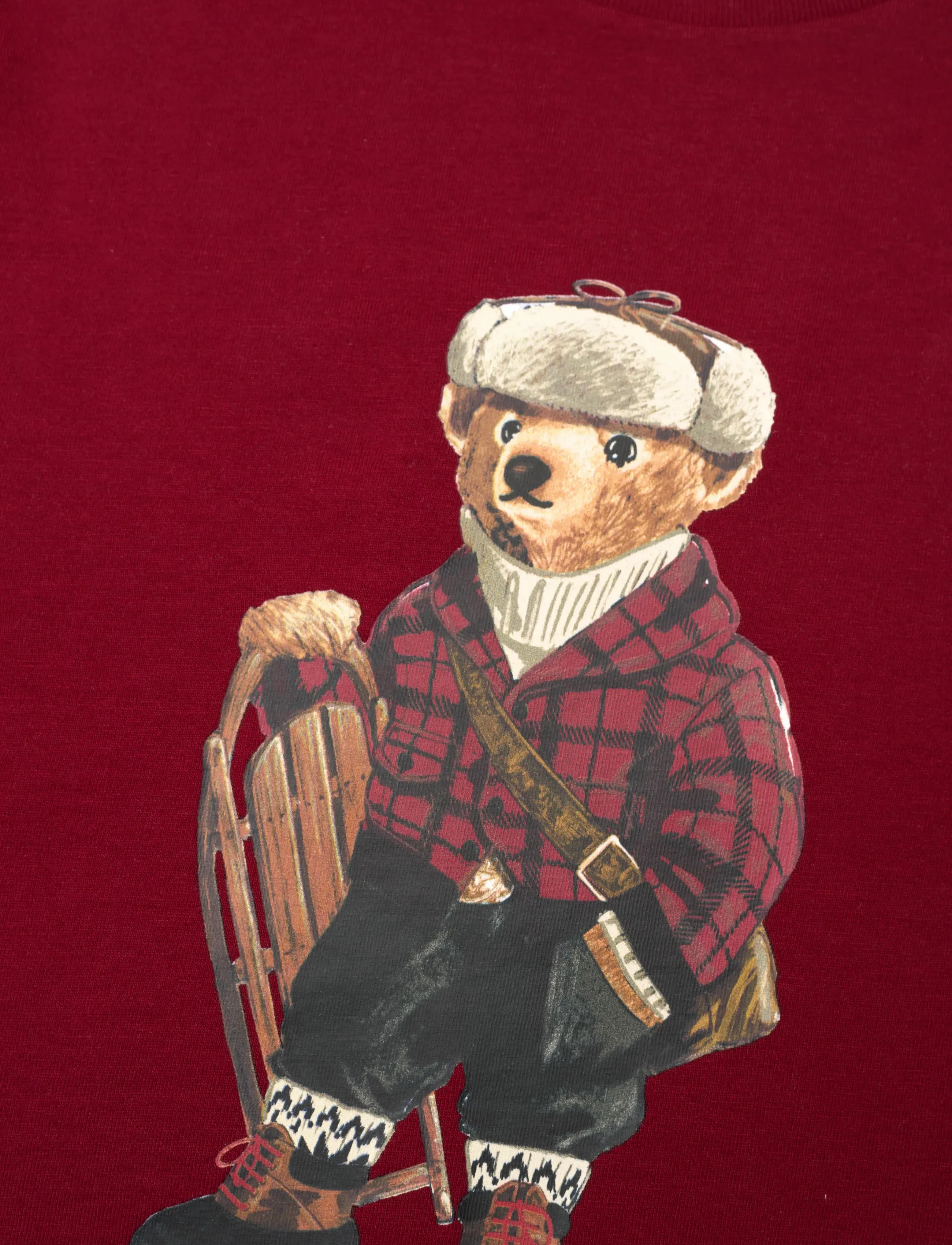 Ralph Lauren Kids - Polo Bear Cotton Long-Sleeve Tee - hol25 bear holida - 2