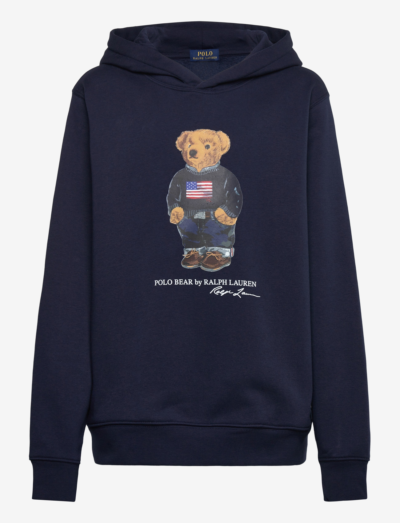 Ralph Lauren Kids - GRAPHIC FLEECE-KNT-SWEATSHIRT - kapuutsiga dressipluusid - cruise navy core - 1