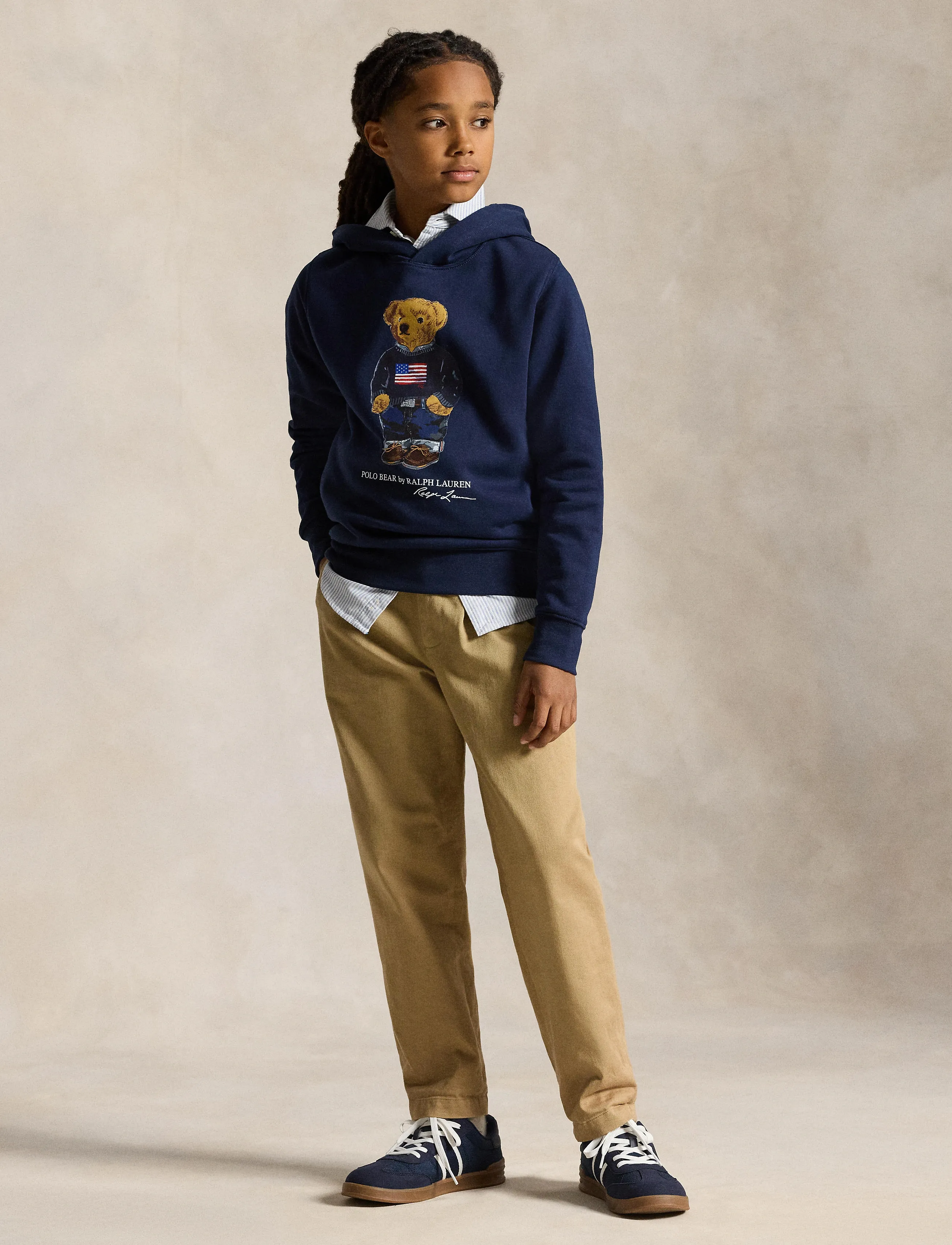 Ralph Lauren Kids GRAPHIC FLEECE-KNT-SWEATSHIRT - Oberteile - CRUISE NAVY CORE / navy