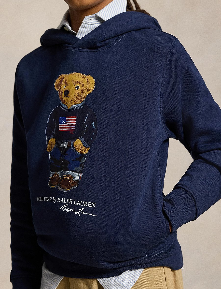 Ralph Lauren Kids - GRAPHIC FLEECE-KNT-SWEATSHIRT - kapuzenpullover - cruise navy core - 4