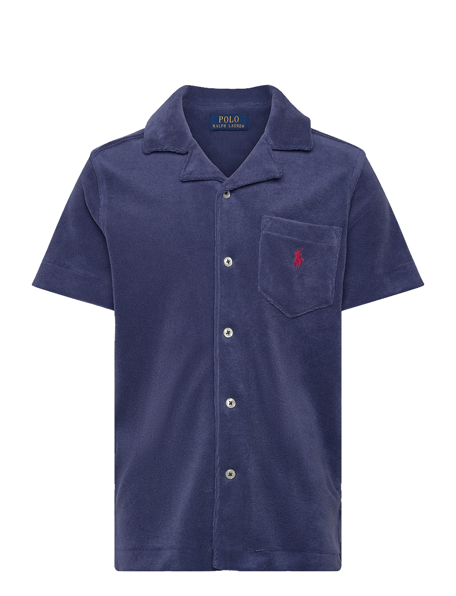 Ralph Lauren Kids - Terry Polo Shirt - lühikeste varrukatega särgid - light navy - 0