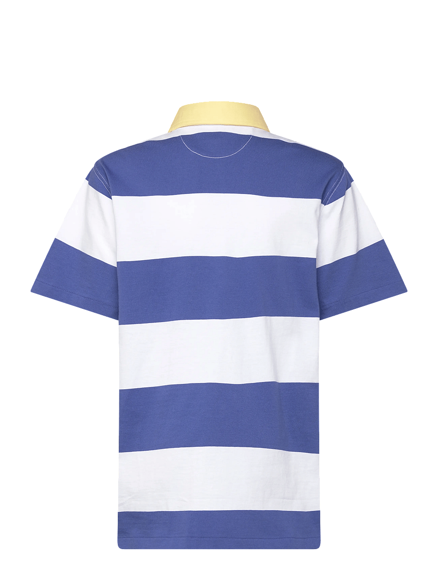 Ralph Lauren Kids - Striped Cotton Short-Sleeve Rugby Shirt - kurzärmelig - liberty/white - 1