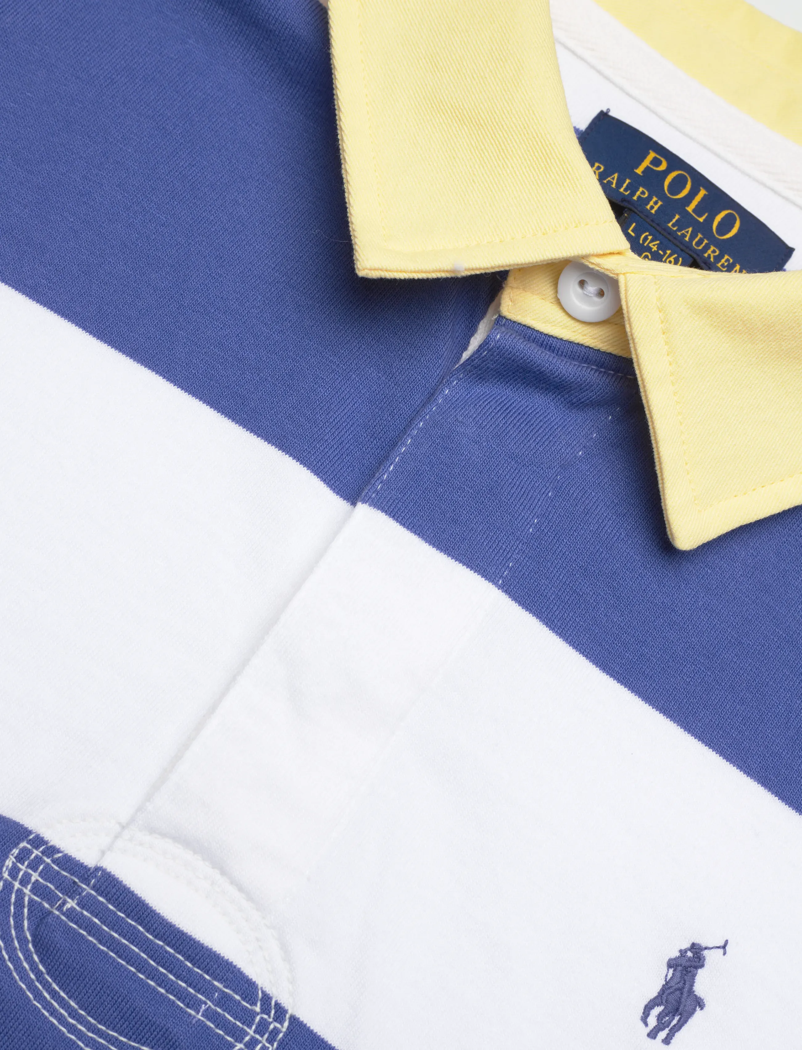 Ralph Lauren Kids - Striped Cotton Short-Sleeve Rugby Shirt - lühikeste varrukatega polod - liberty/white - 2