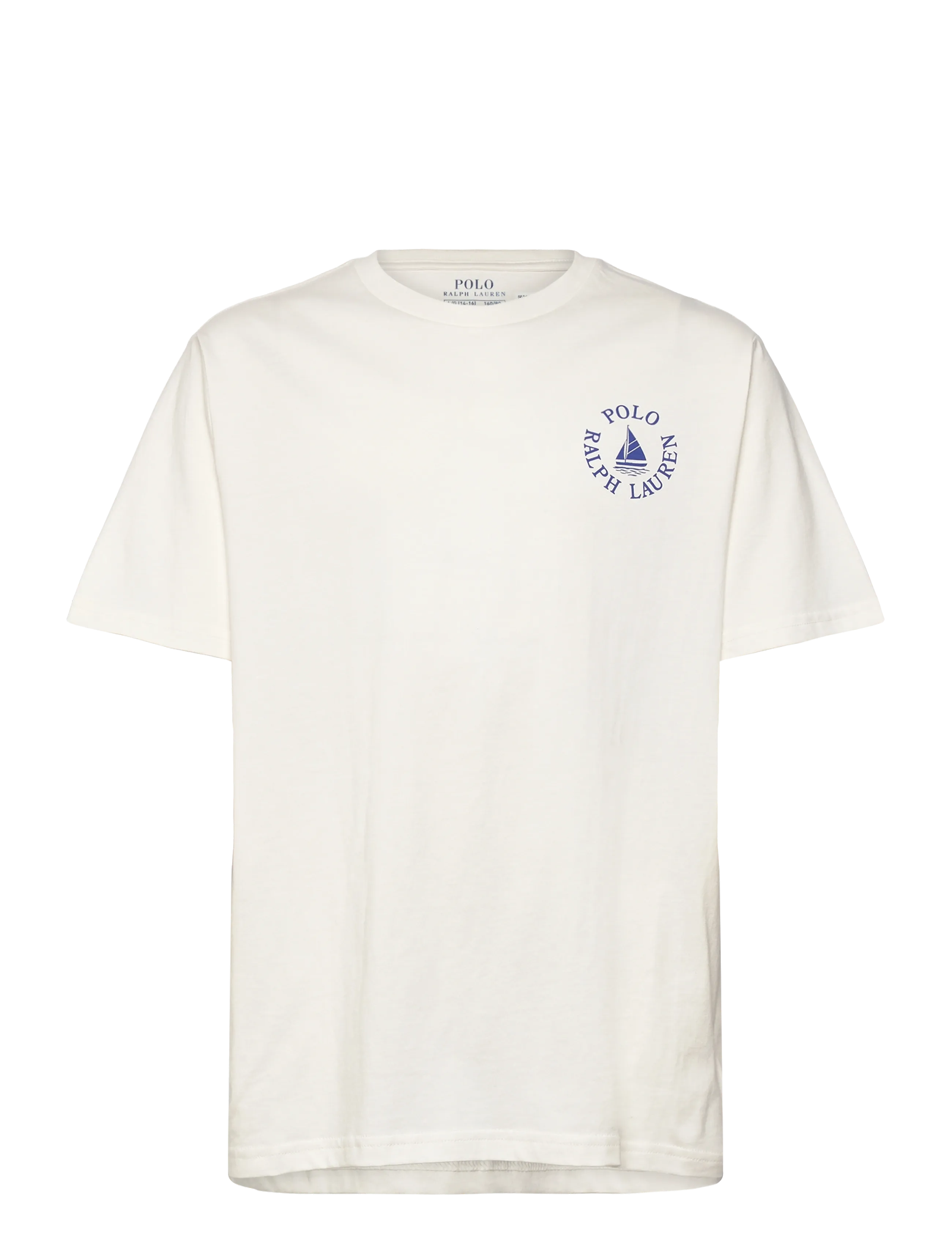Ralph Lauren Kids 26/1 JERSEY-KNT-T-SHIRT - Kortærmede T-shirts - DECKWASH WHITE / cream