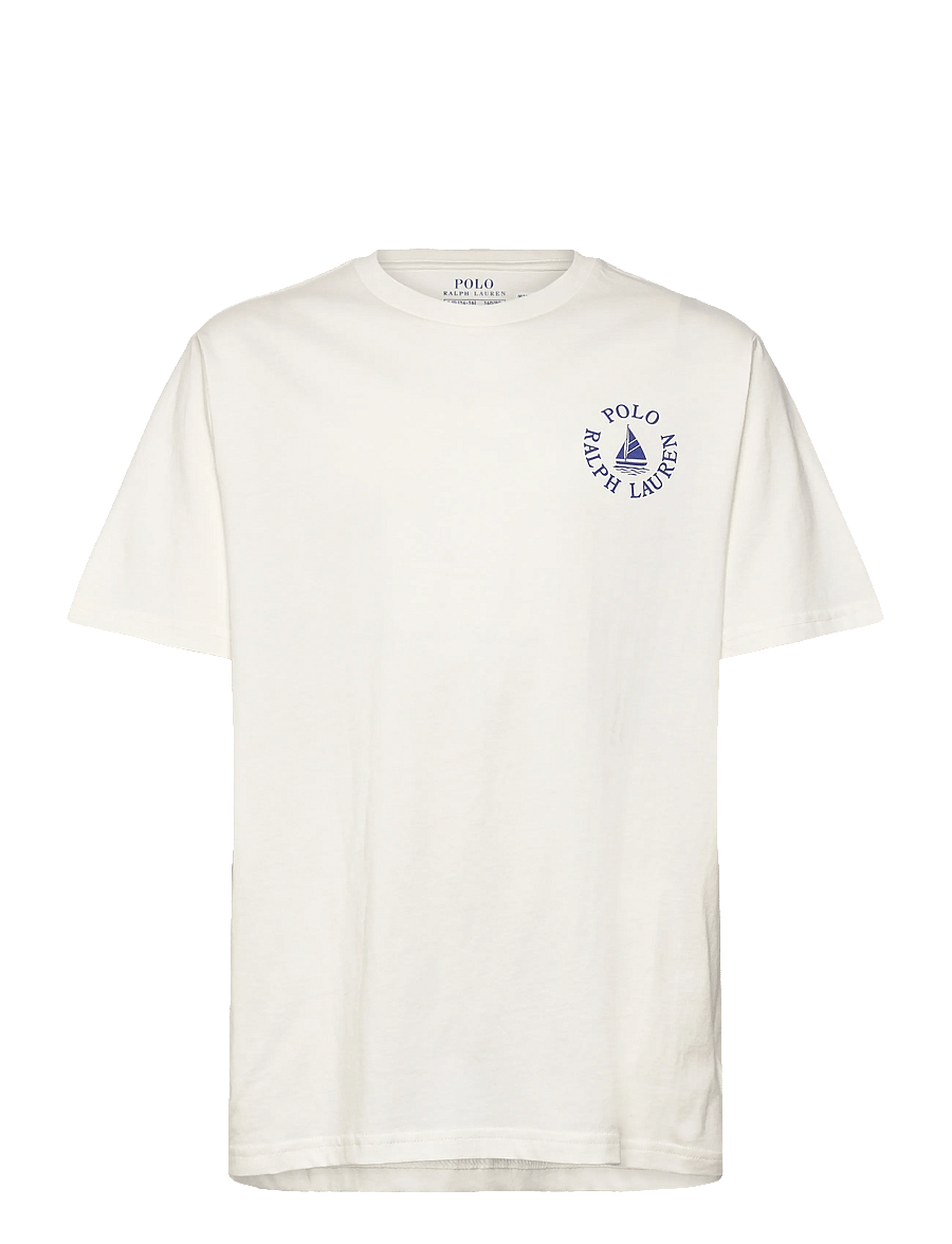 Ralph Lauren Kids - 26/1 JERSEY-KNT-T-SHIRT - kurzärmelige - deckwash white - 0