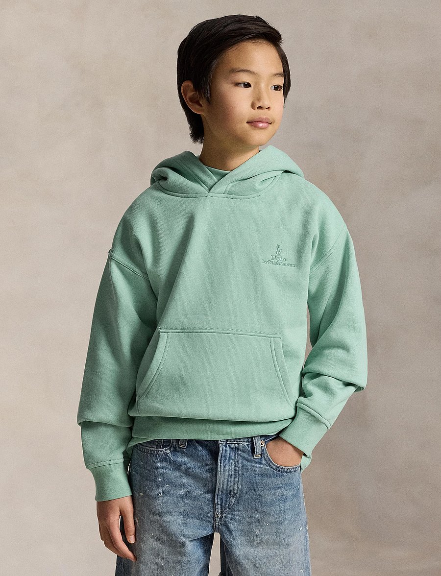 Ralph Lauren Kids - Big Fit Logo Fleece Hoodie - kapuzenpullover - celadon - 3