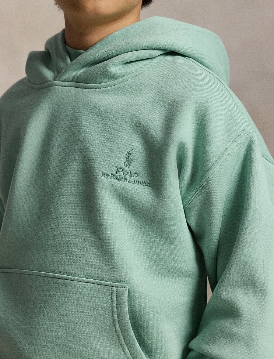 Ralph Lauren Kids - Big Fit Logo Fleece Hoodie - kapuzenpullover - celadon - 4
