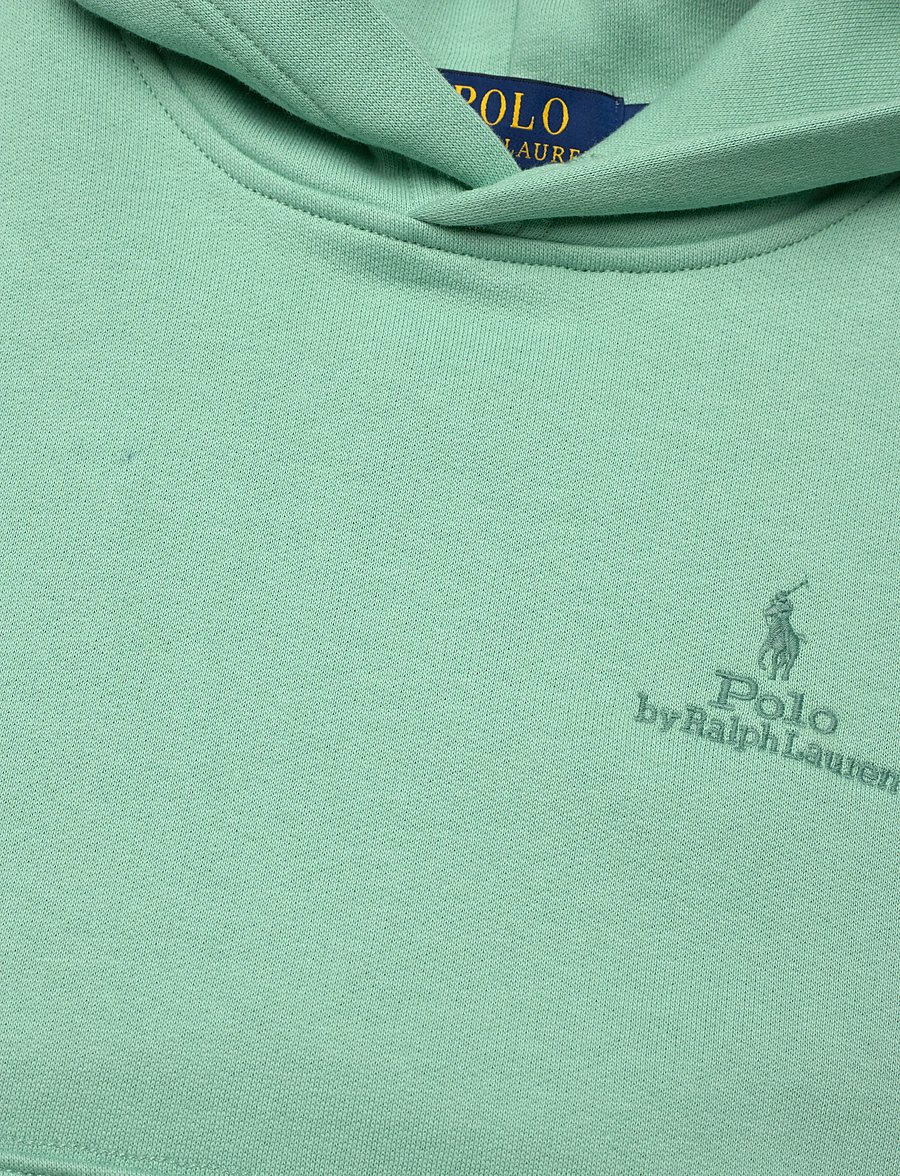 Ralph Lauren Kids - Big Fit Logo Fleece Hoodie - kapuzenpullover - celadon - 5
