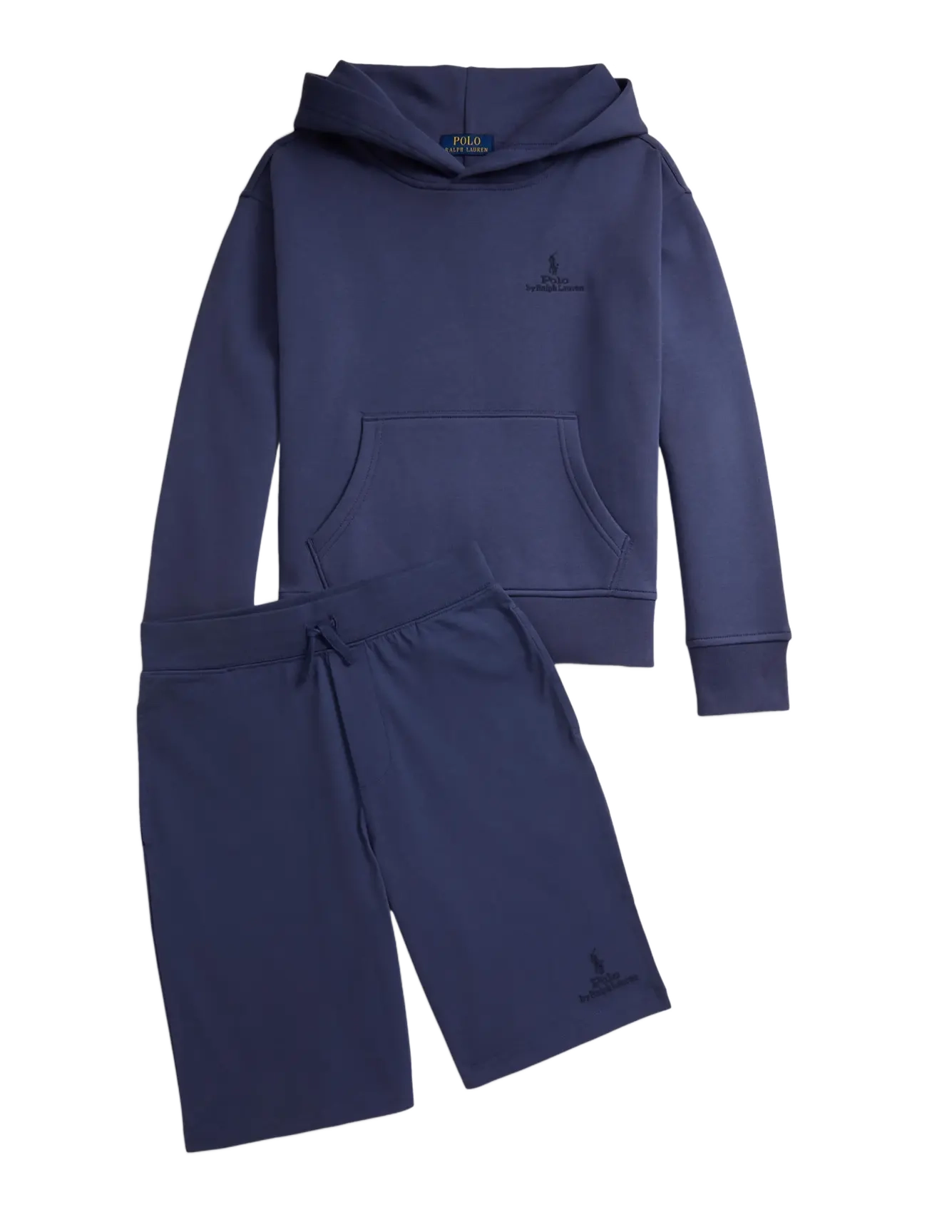 Ralph Lauren Kids - Big Fit Logo Fleece Hoodie - hoodies - light navy - 2