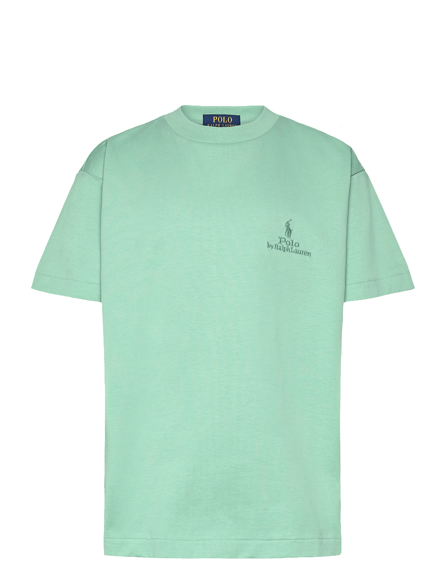 Ralph Lauren Kids - Big Fit Cotton Jersey Tee - short-sleeved t-shirts - celadon - 1