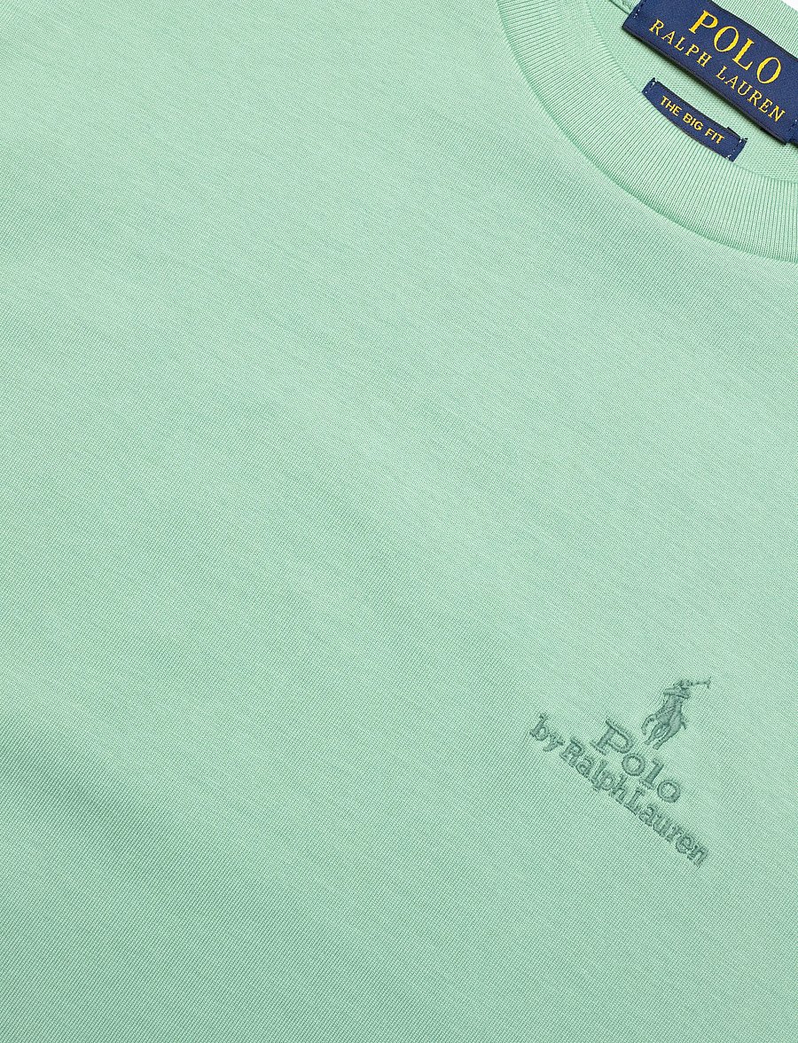 Ralph Lauren Kids - Big Fit Cotton Jersey Tee - short-sleeved t-shirts - celadon - 5