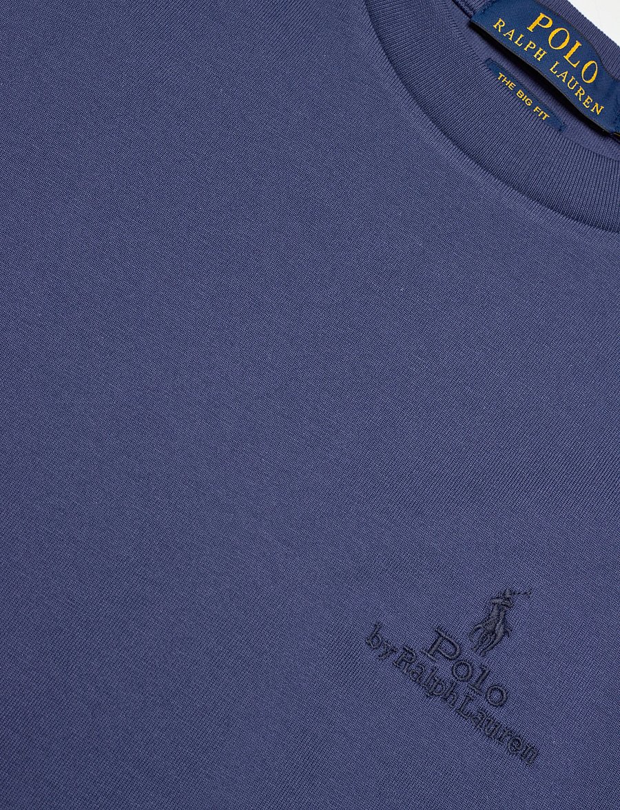 Ralph Lauren Kids - Big Fit Cotton Jersey Tee - kurzärmelige - light navy - 2