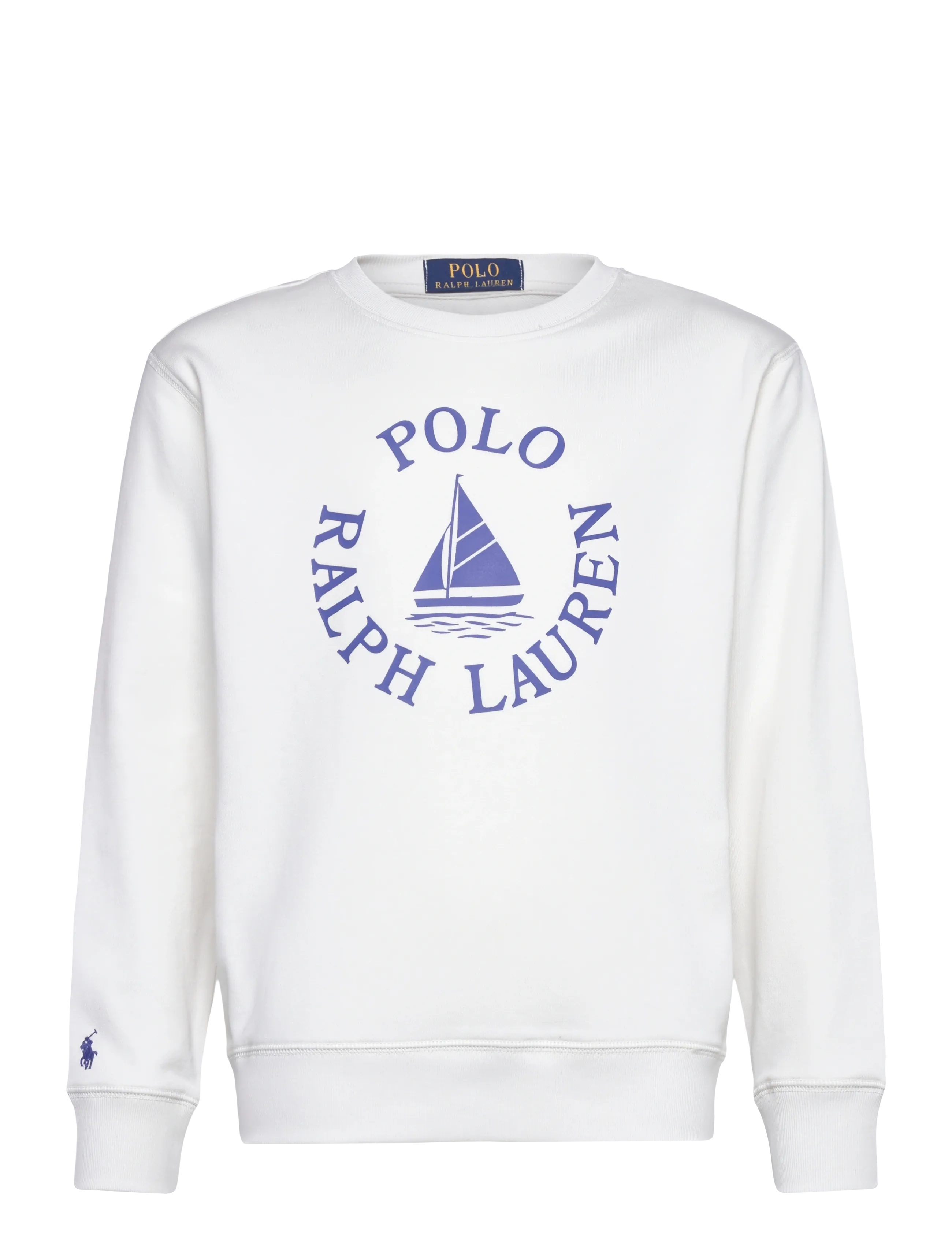 Ralph Lauren Kids Logo French Terry Sweatshirt - Teens 140-176 - DECKWASH WHITE / white