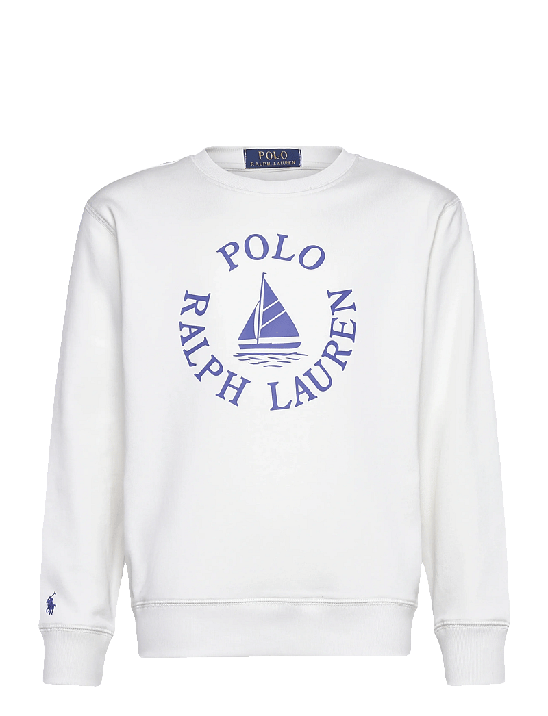 Ralph Lauren Kids - Logo French Terry Sweatshirt - dressipluusid - deckwash white - 0