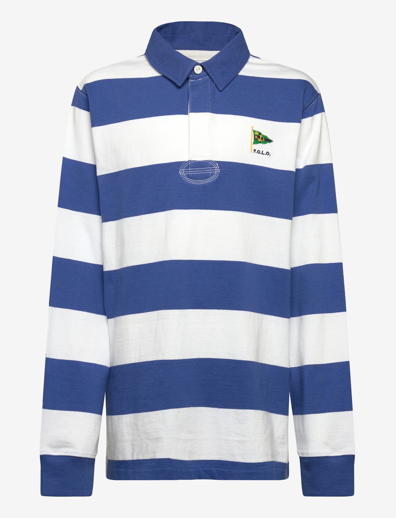 Ralph Lauren Kids - The Iconic Rugby Shirt - langærmede poloer - liberty/white - 1