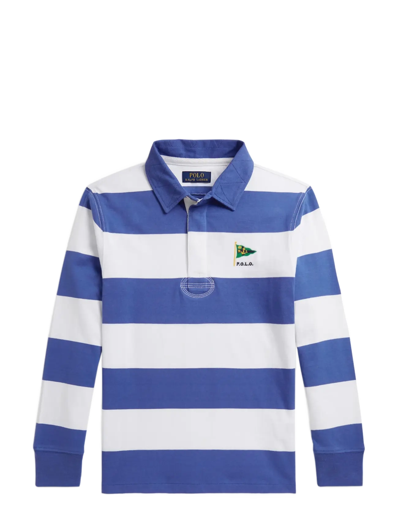 Ralph Lauren Kids - The Iconic Rugby Shirt - langærmede poloer - liberty/white - 1