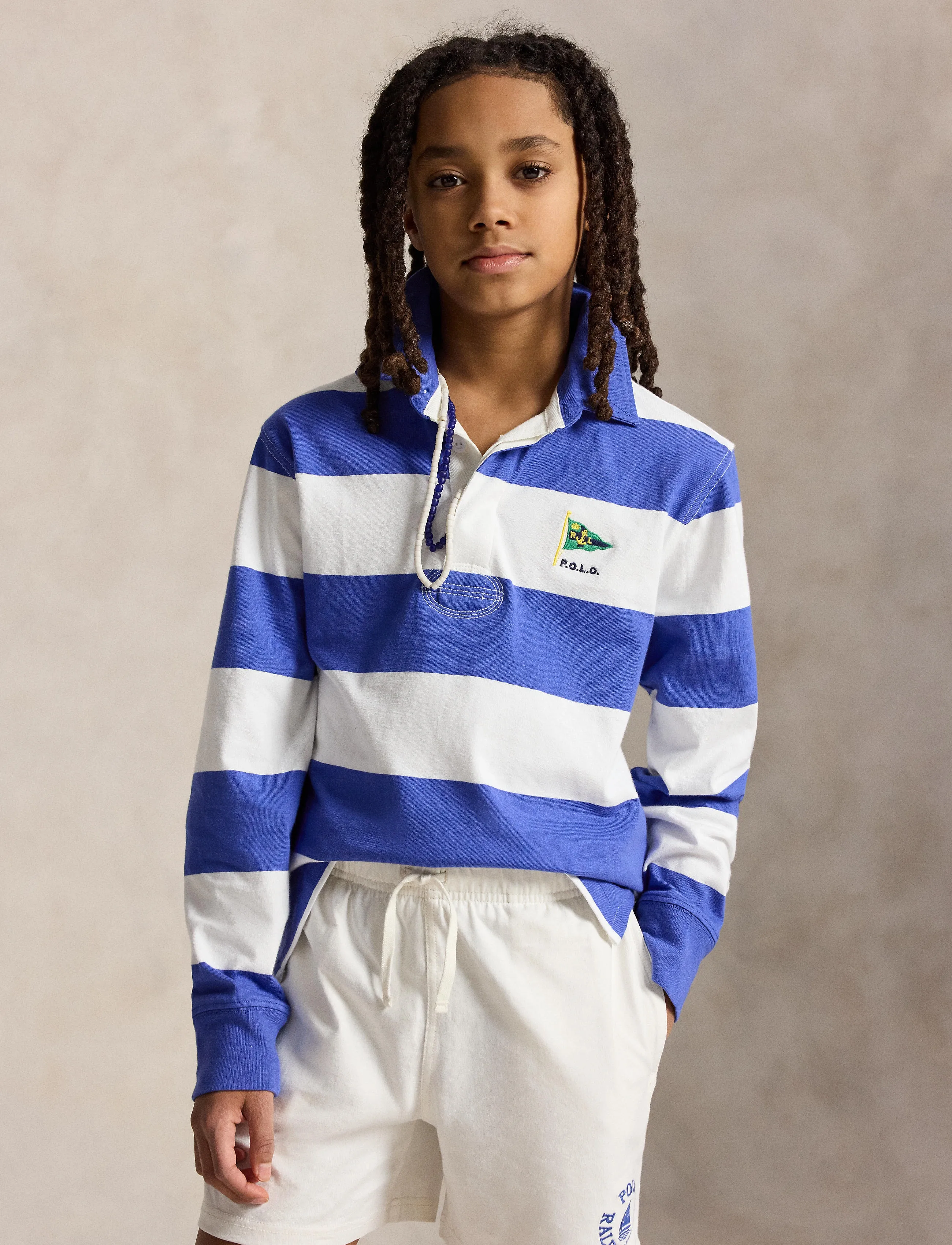 Ralph Lauren Kids - The Iconic Rugby Shirt - lange mouwen poloshirt - liberty/white - 3