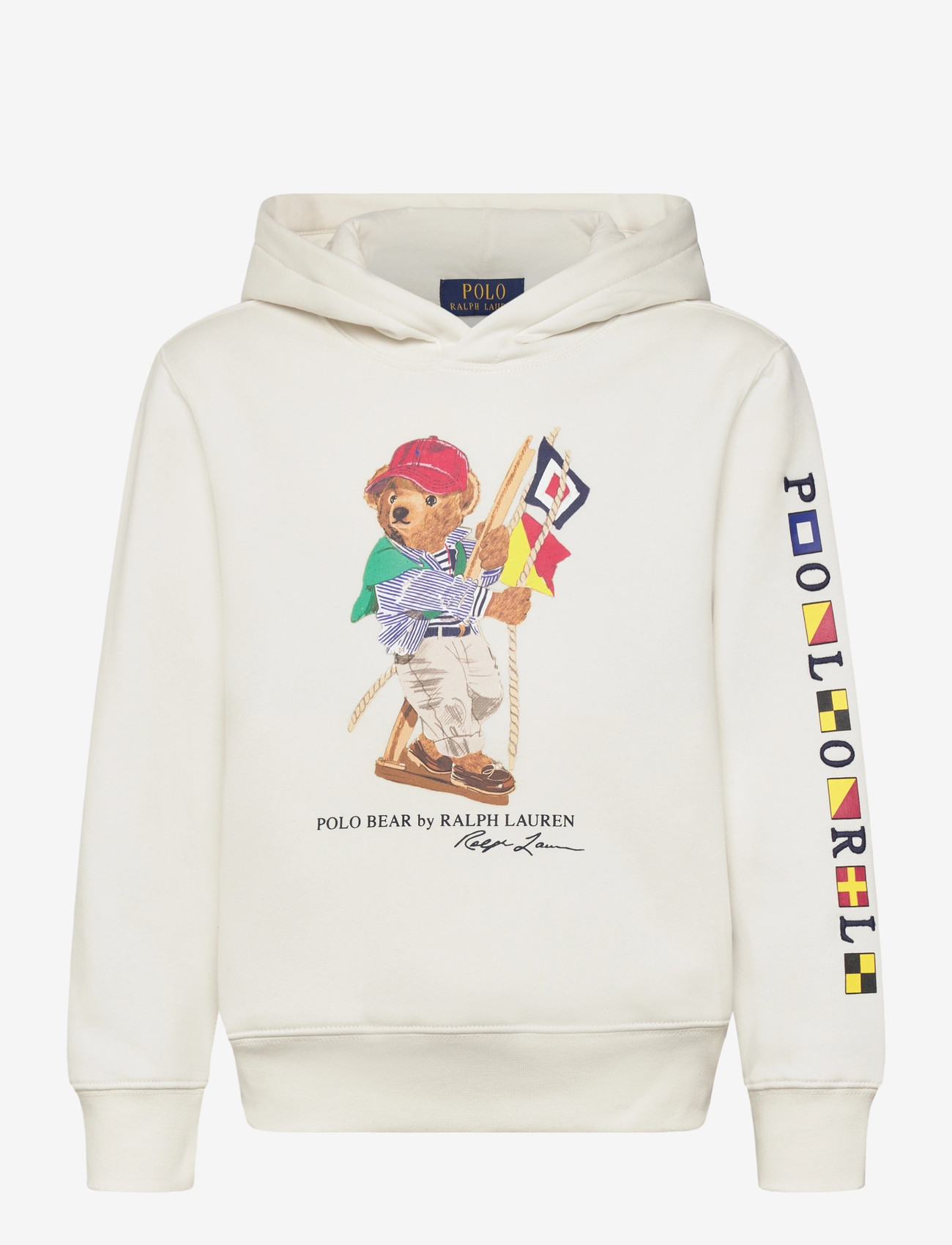 Ralph Lauren Kids - Polo Bear Fleece Hoodie - huvtröjor - sp26 bear deckwas - 0