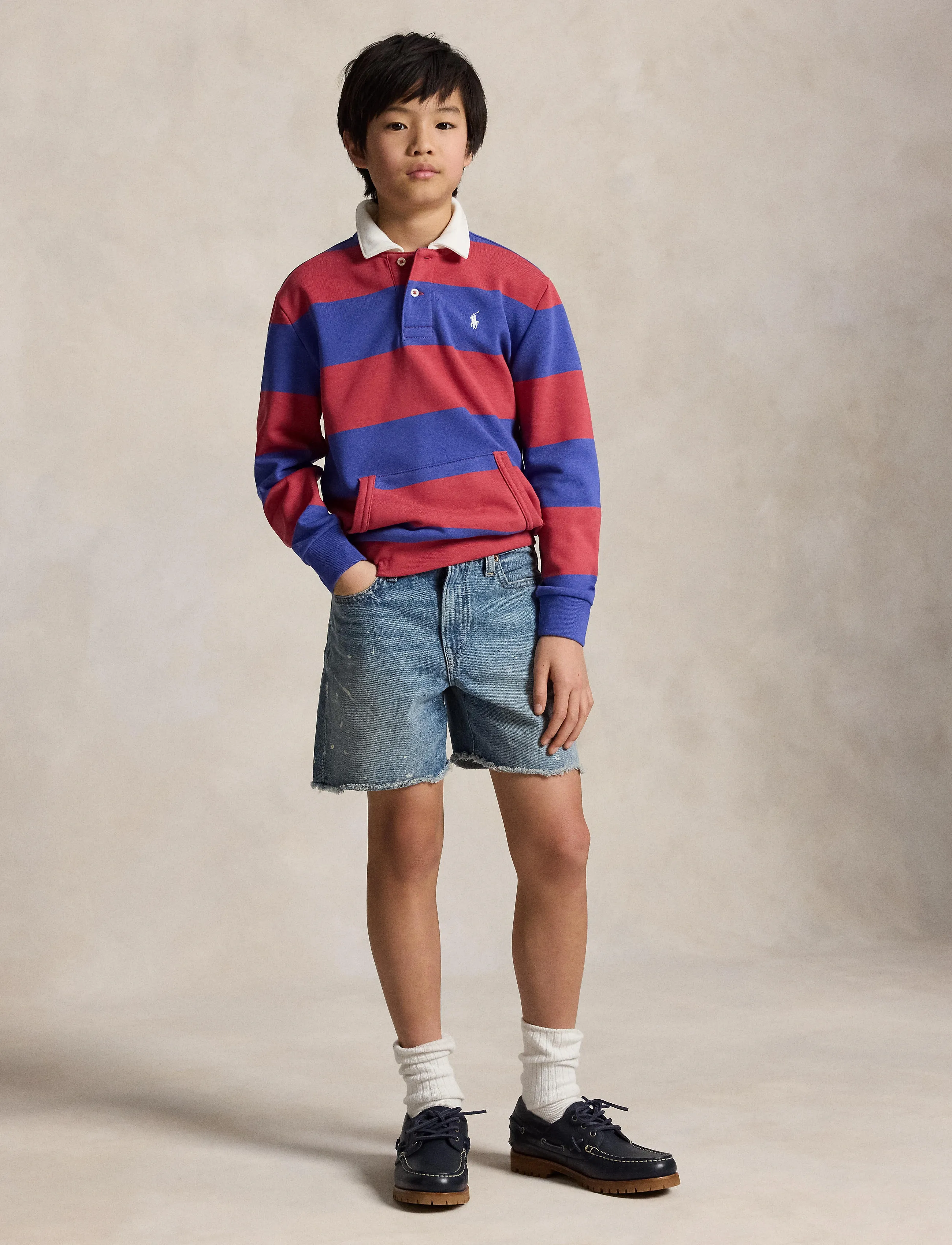 Ralph Lauren Kids 323A12427001, 150-161, Red, Polo Skjorter > Langærmede Polo Shirts, Børn
