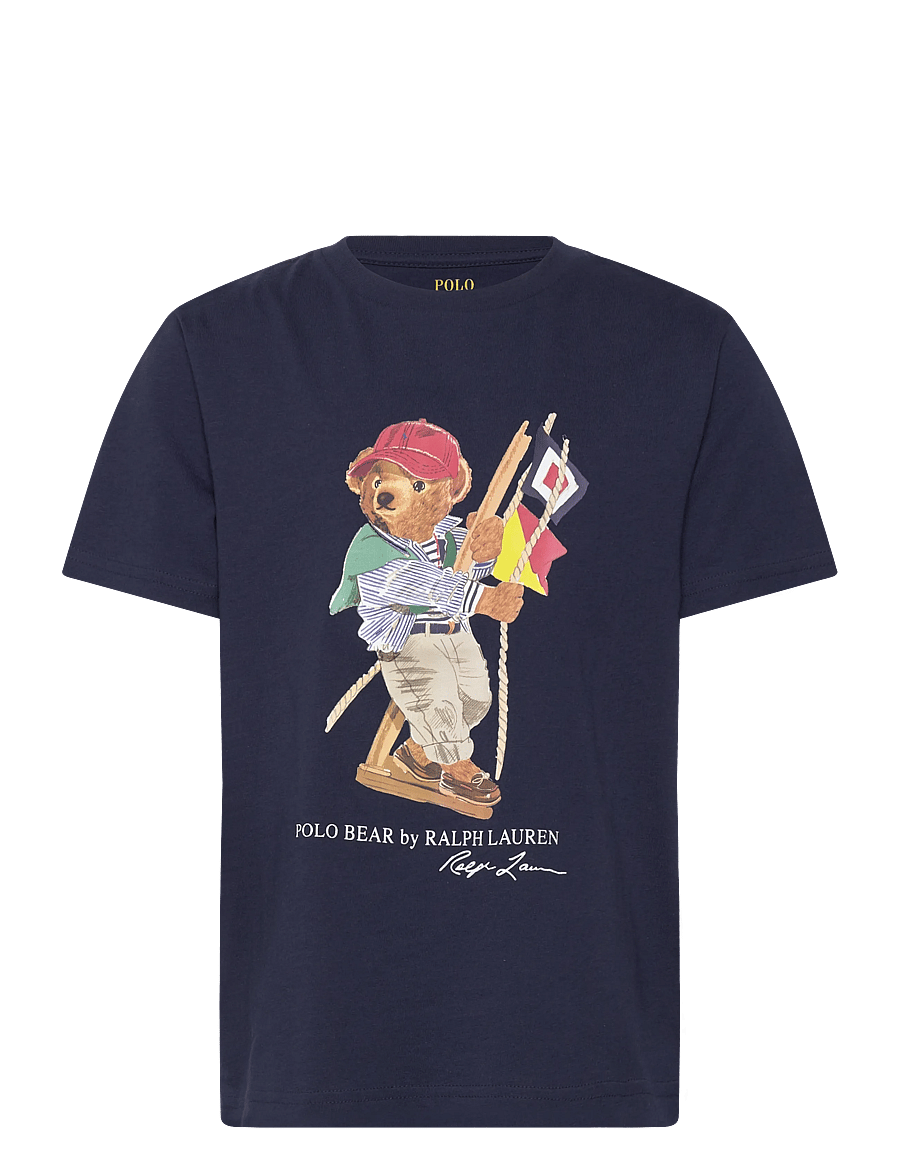 Ralph Lauren Kids - 26/1 JERSEY-KNT-T-SHIRT - korte mouwen - sp26 bear newport - 1
