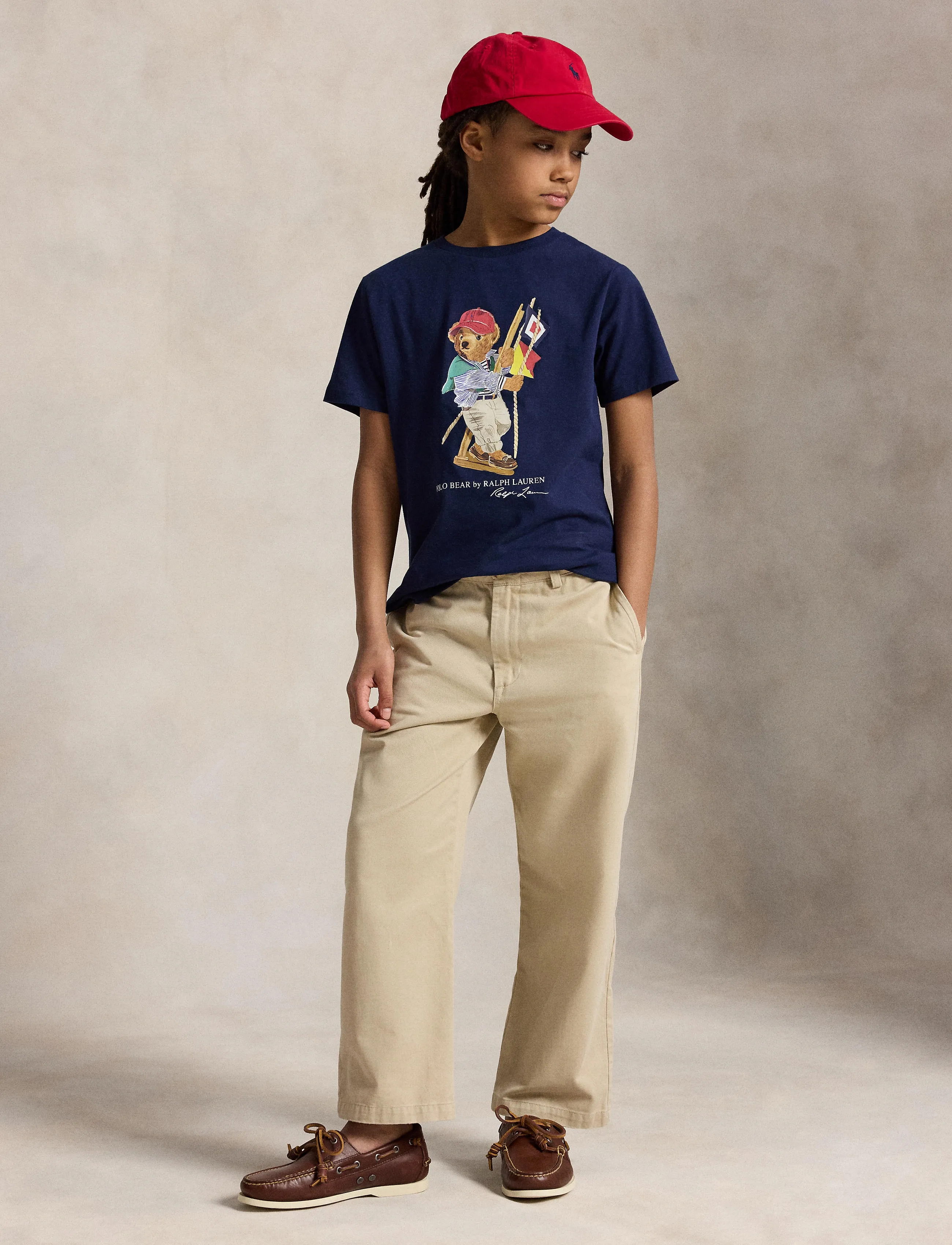 Ralph Lauren Kids 26/1 JERSEY-KNT-T-SHIRT - Short-sleeved t-shirts - SP26 BEAR NEWPORT / navy
