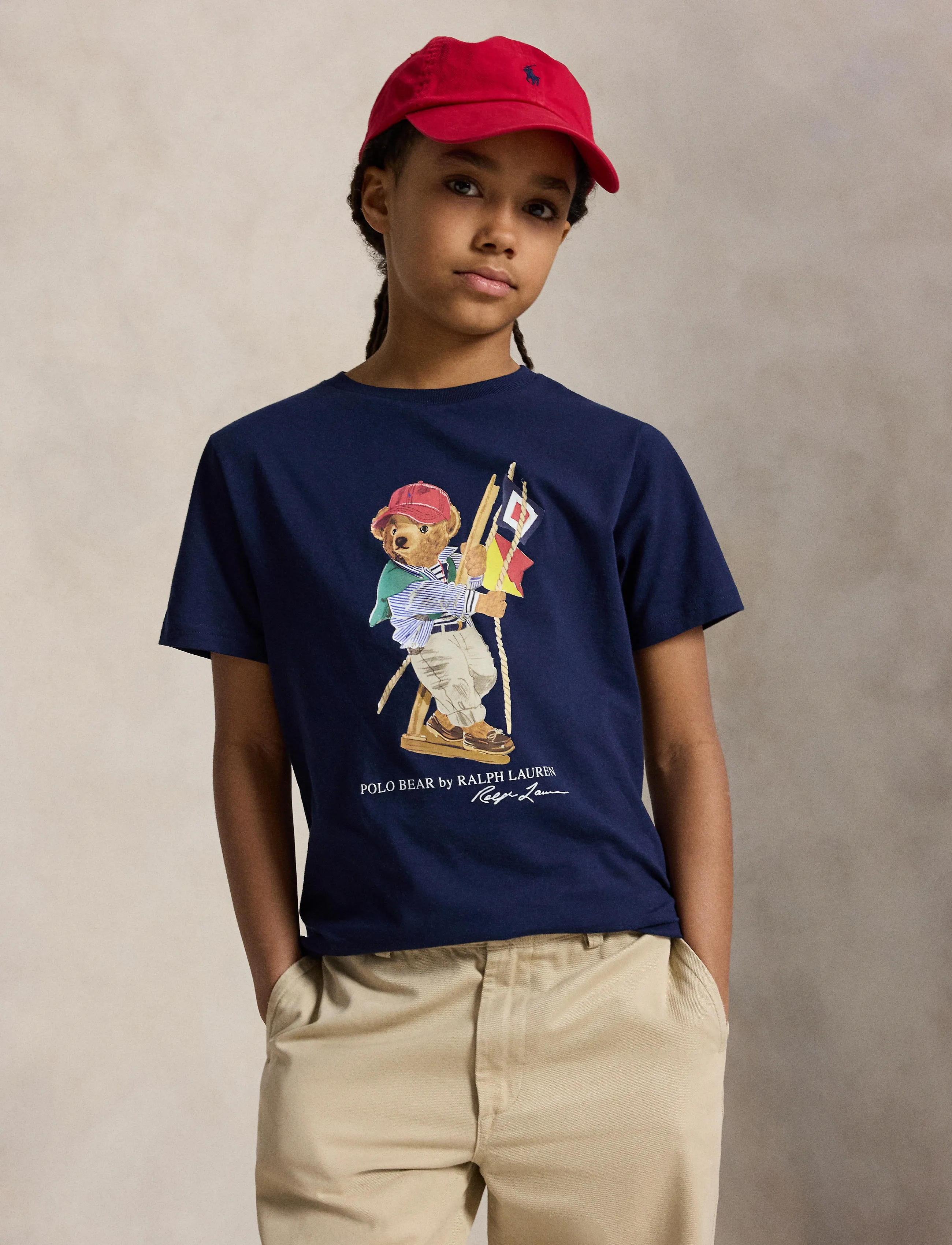 Ralph Lauren Kids - 26/1 JERSEY-KNT-T-SHIRT - marškinėliai trumpomis rankovėmis - sp26 bear newport - 3