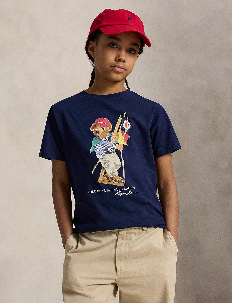 Ralph Lauren Kids - 26/1 JERSEY-KNT-T-SHIRT - korte mouwen - sp26 bear newport - 3